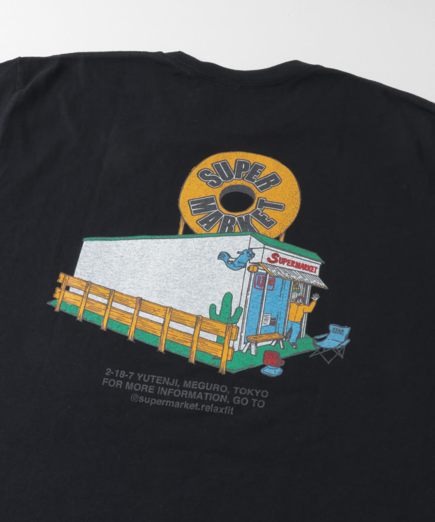 SUPERMARKET　SMドーナツ Tシャツ BLACK L