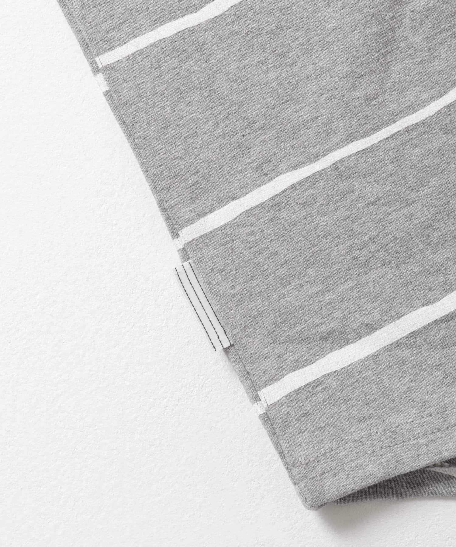 SFC　WIDE SIDE STRIPE TEE GRY/WHT L