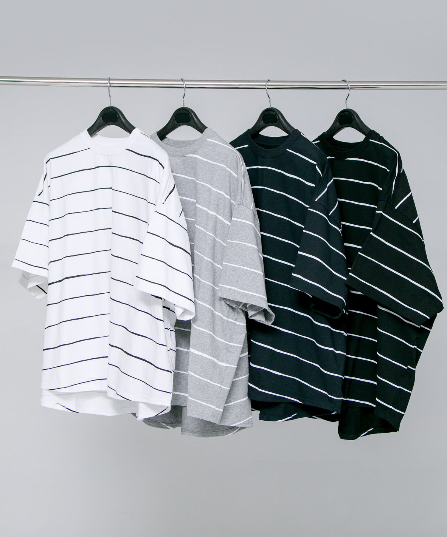 SFC　WIDE SIDE STRIPE TEE WHT/BLK XL