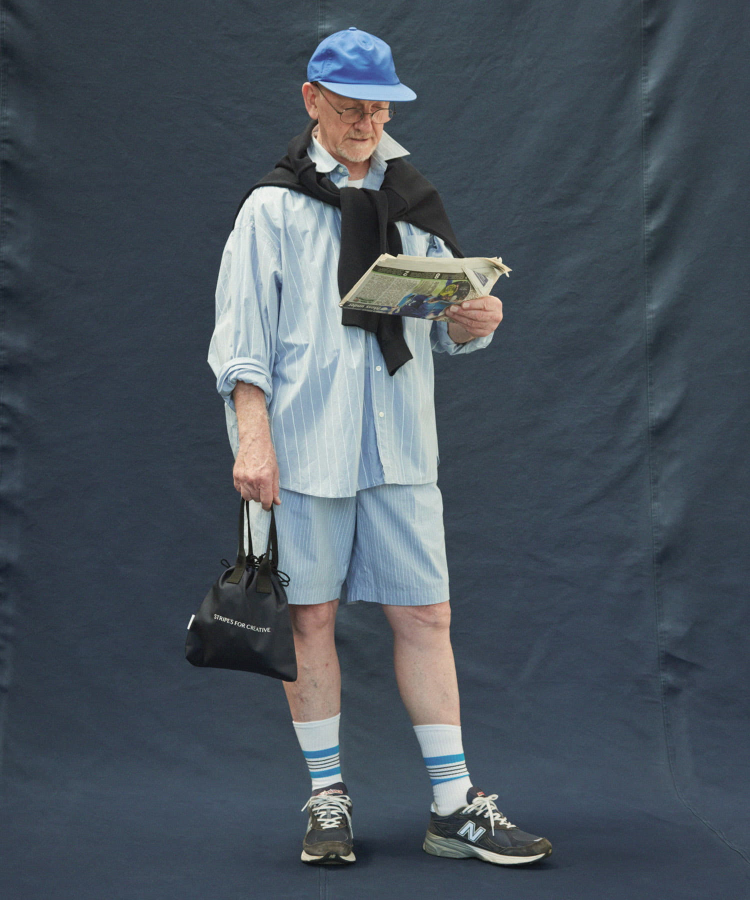 SFC　SFC STRIPE SHORTS Sax M
