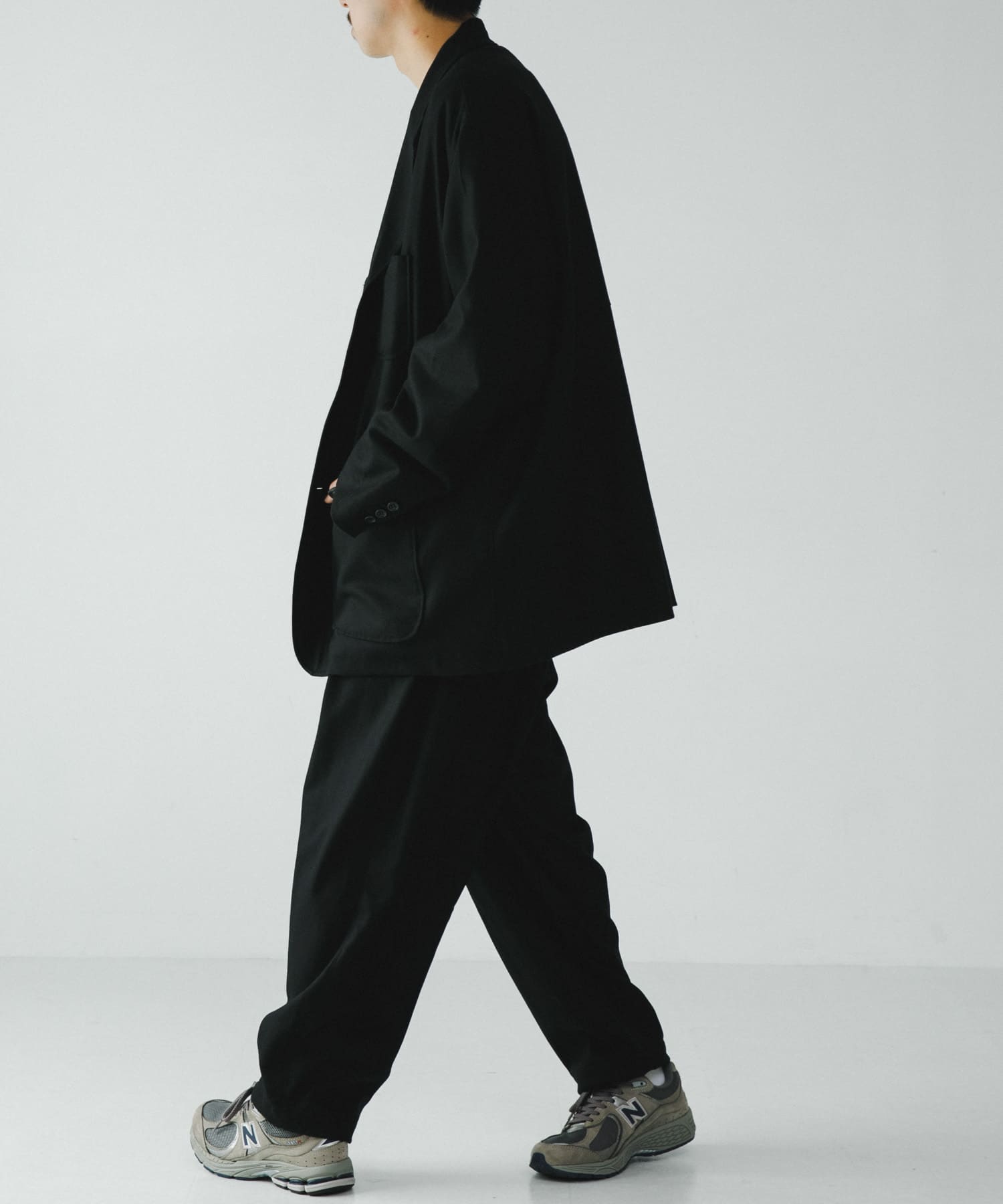 UNTRACE ウールサキソニーポストマンジャケット(1 BLACK): アウター