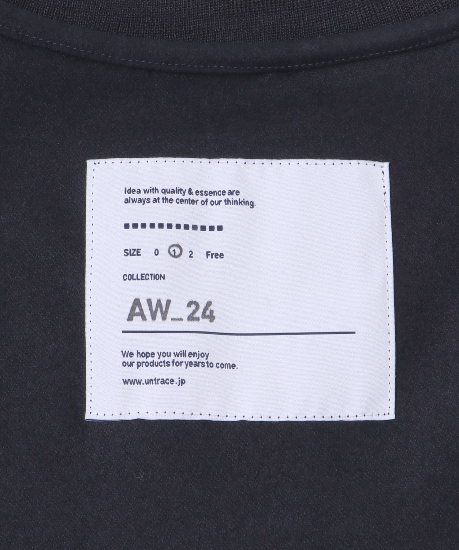 UNTRACE　ウールサキソニースモックL/S D.NAVY 1