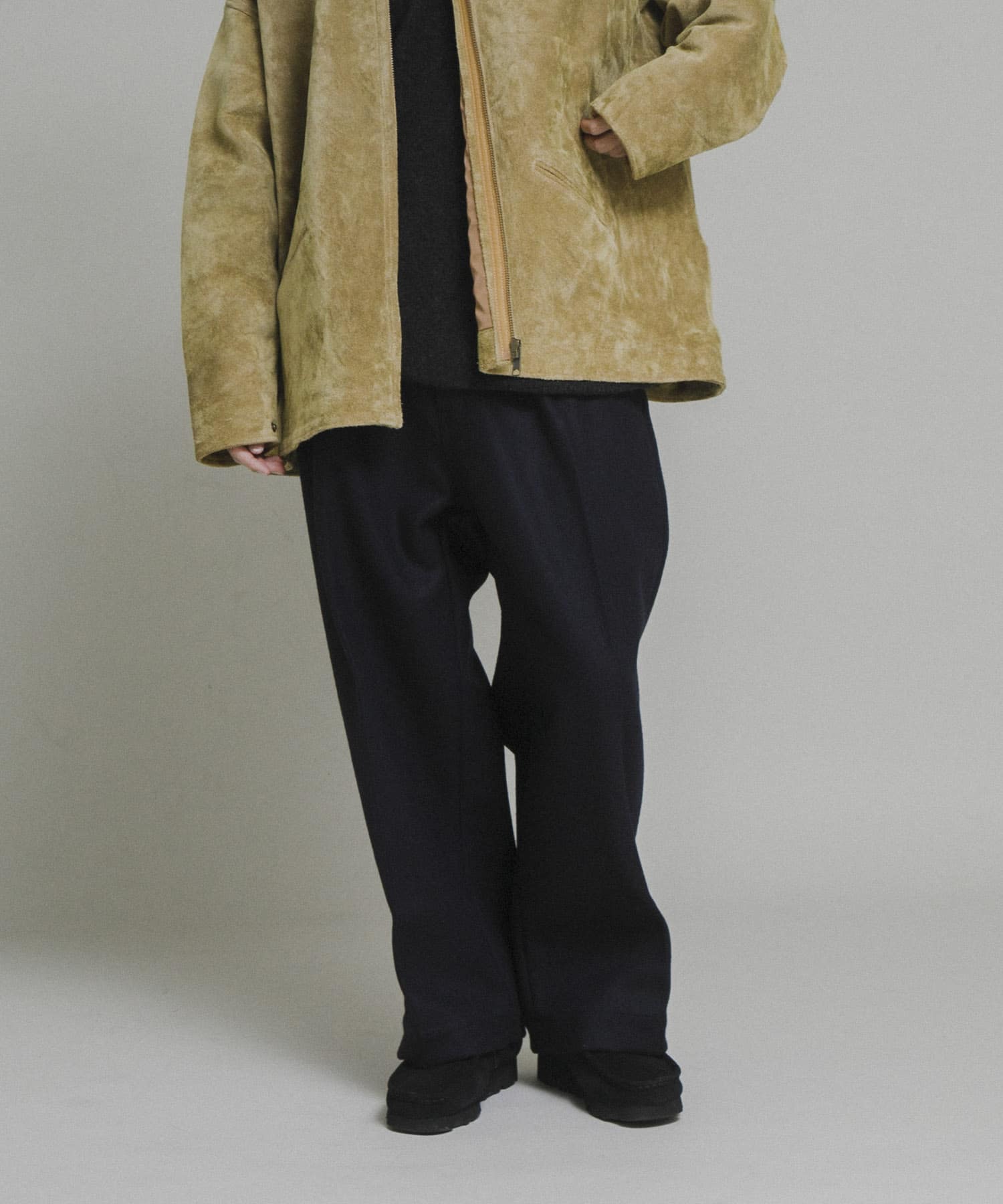 Gurank グランク24AW Melton work pants カーキ
