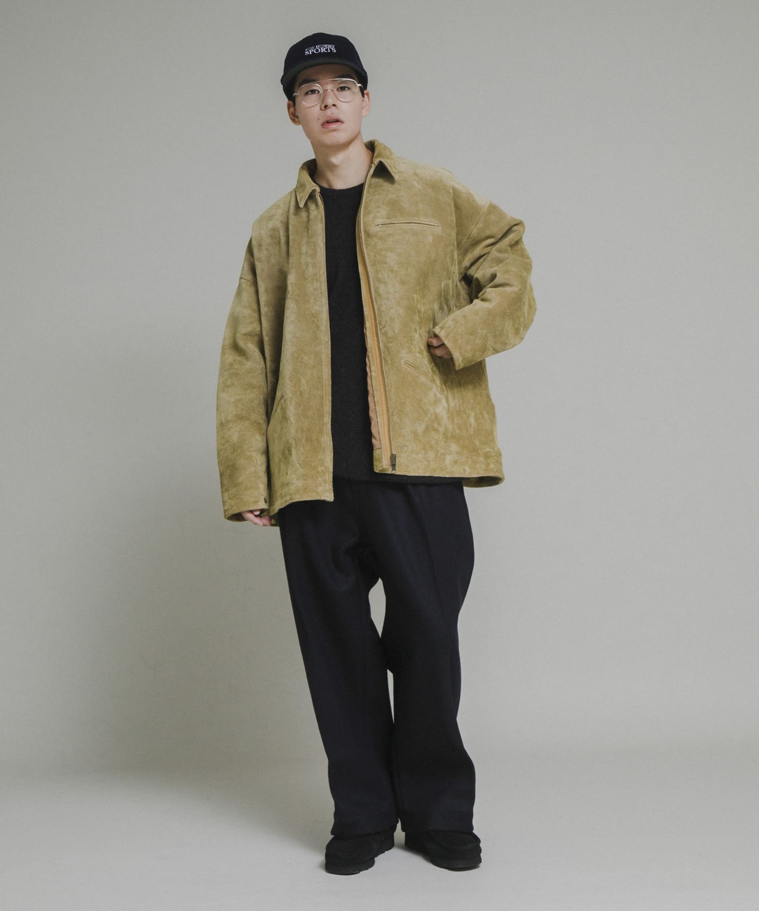 Gurank　Melton work pants NAVY 2