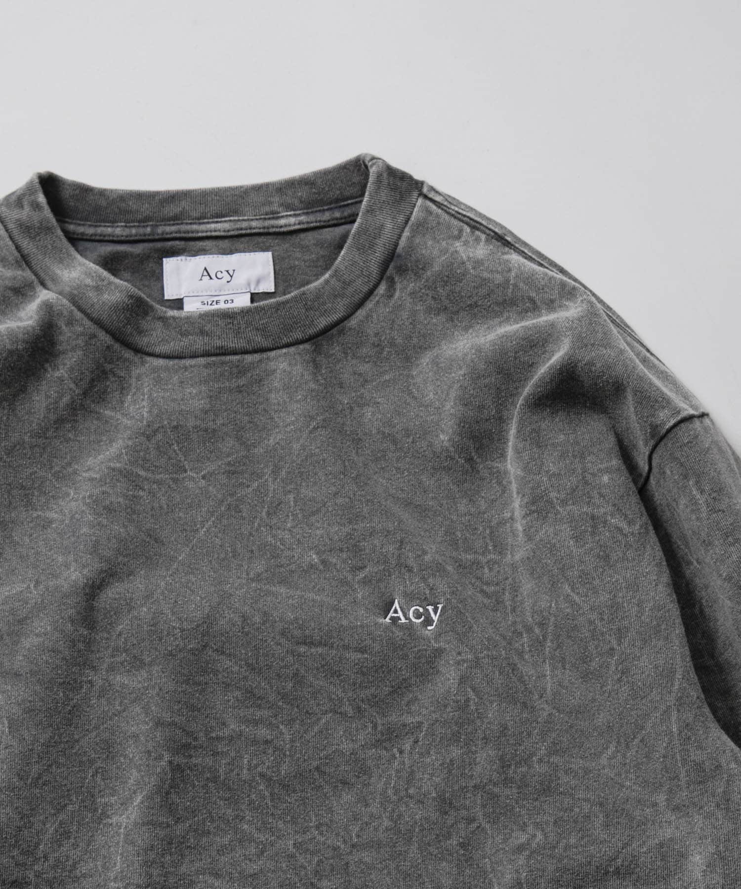 Acy　GDYE HEAVY WEIGHT L/S TEE GRAY M