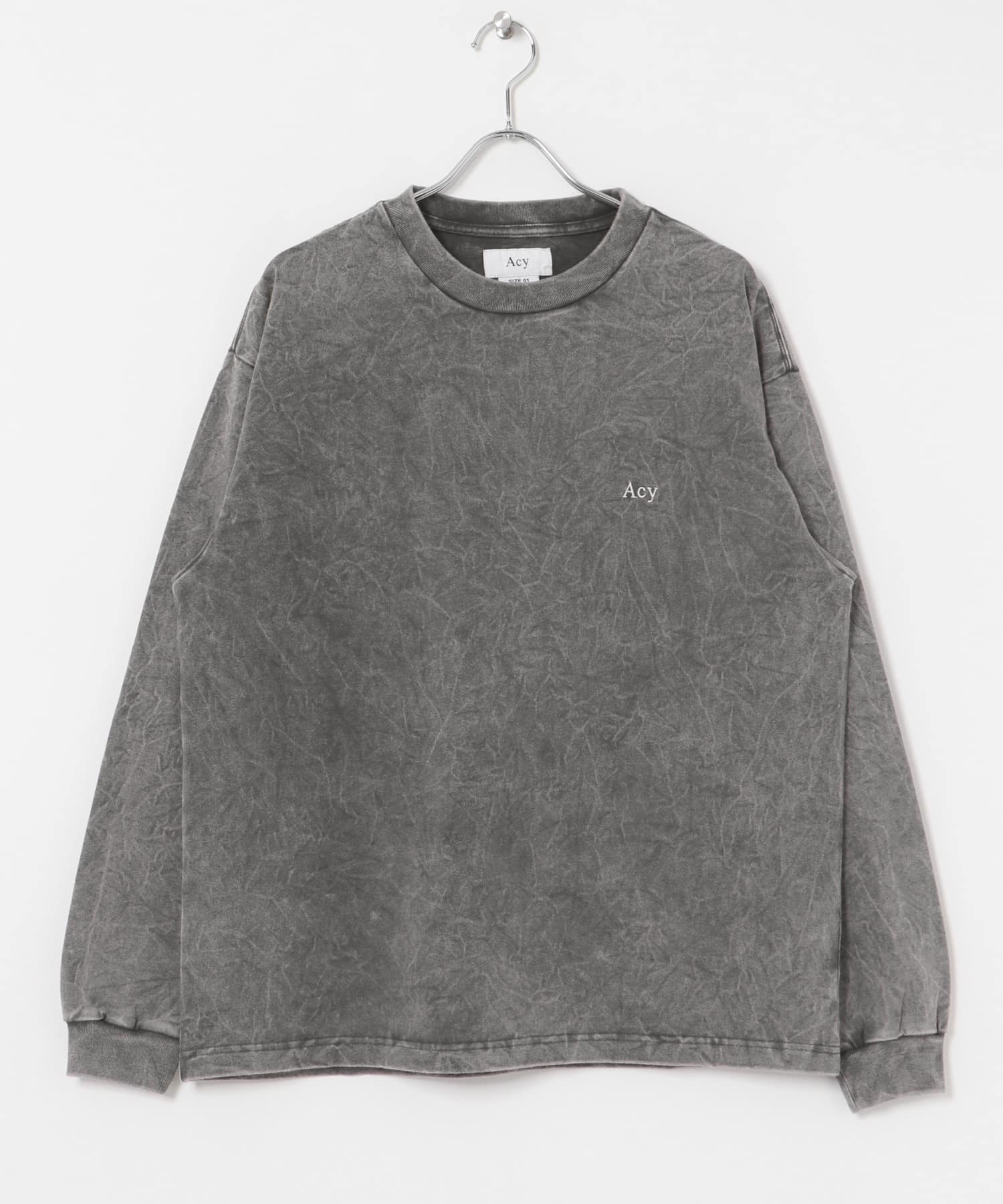 Acy　GDYE HEAVY WEIGHT L/S TEE GRAY M