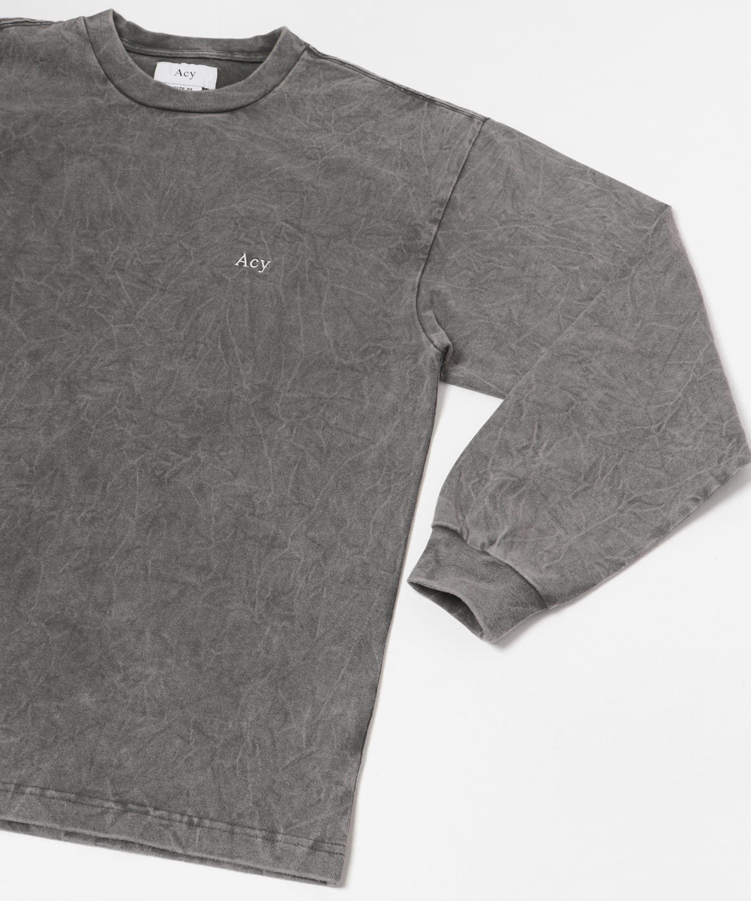 Acy　GDYE HEAVY WEIGHT L/S TEE GRAY M