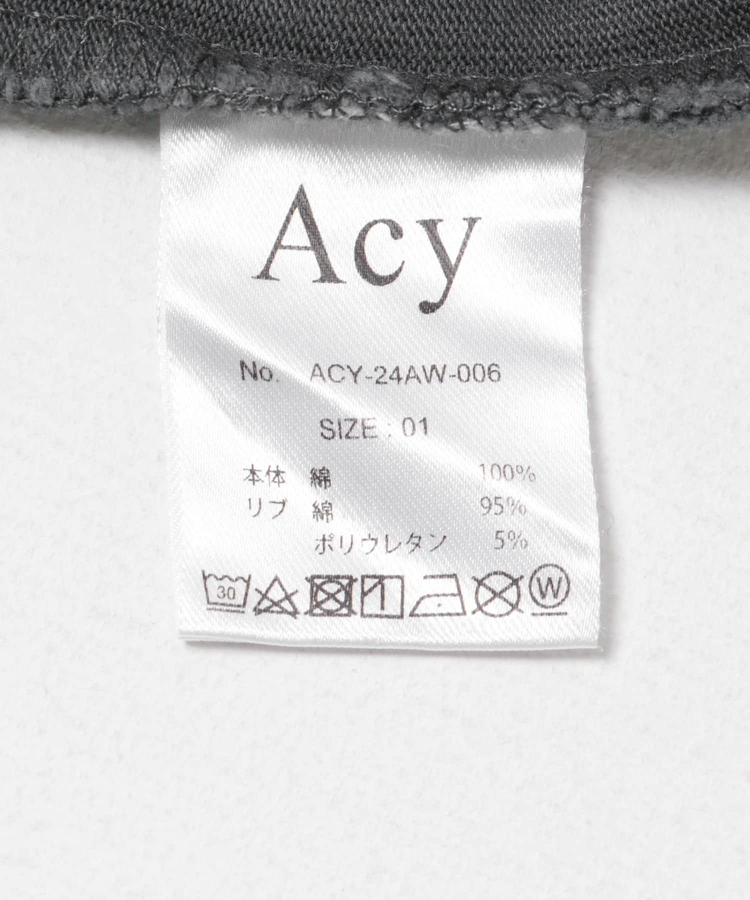Acy　GDYE HEAVY WEIGHT L/S TEE GRAY M