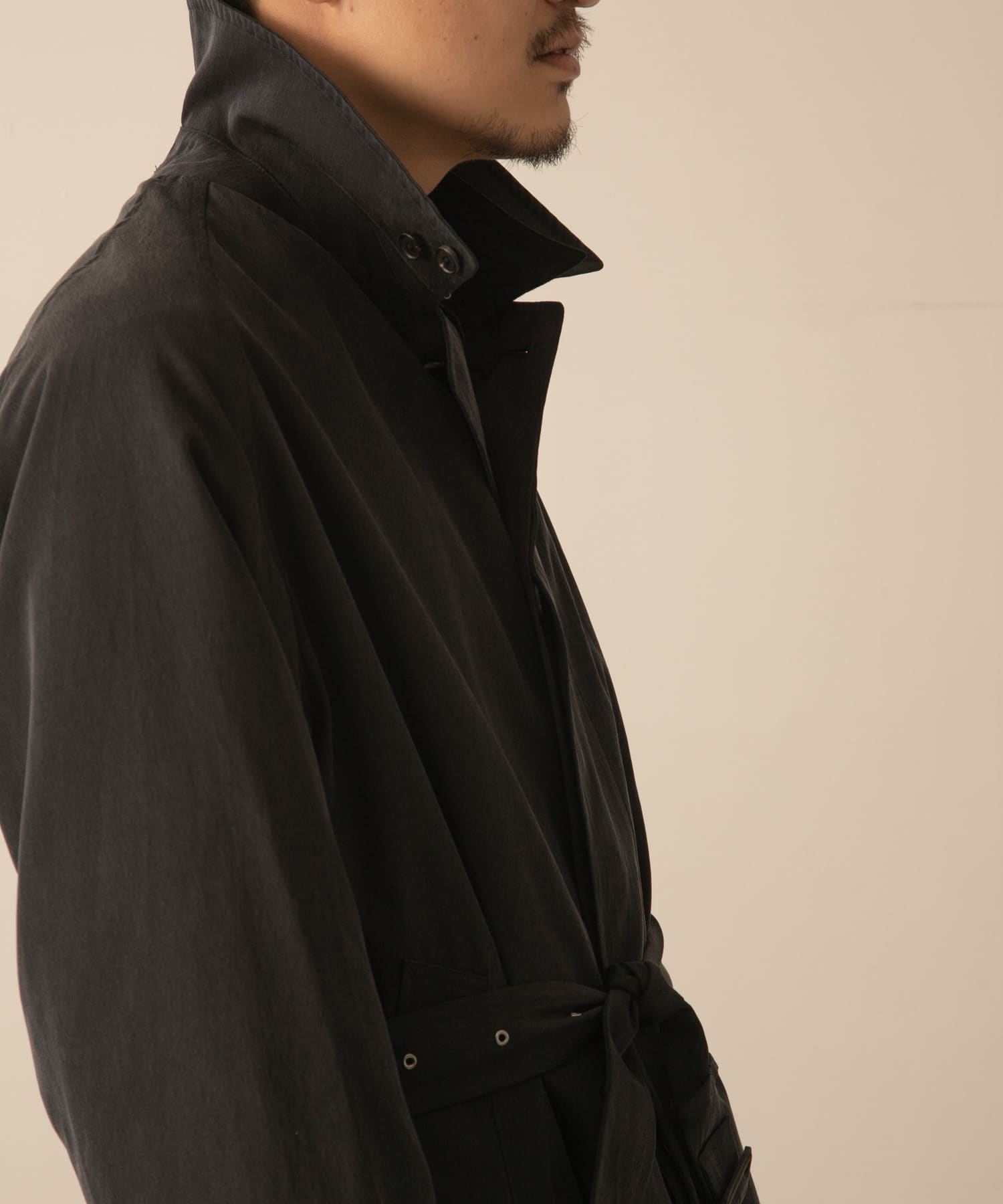 24aw a.presse silk coat 2 ステンカラー コート 24aw a.presse silk coat 2 ステンカラー コート