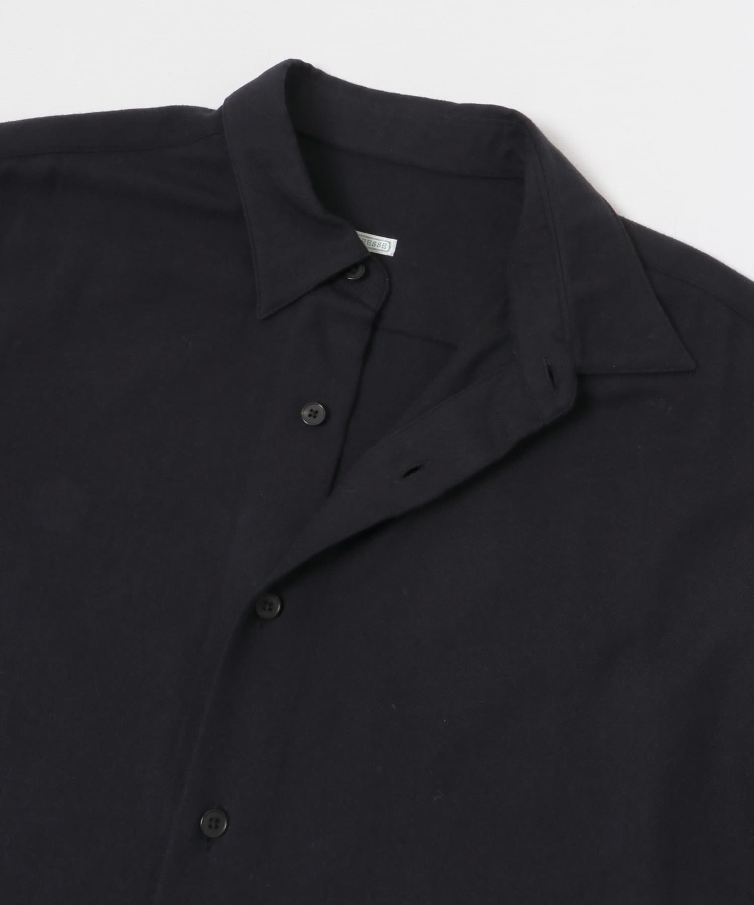 A PRESSE Wool Regular Collar Shirt(2 NAVY): トップス｜URBAN