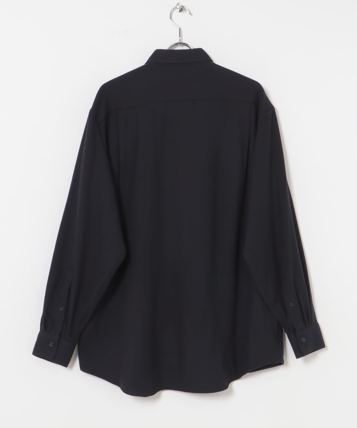 A PRESSE Wool Regular Collar Shirt(2 NAVY): トップス｜URBAN