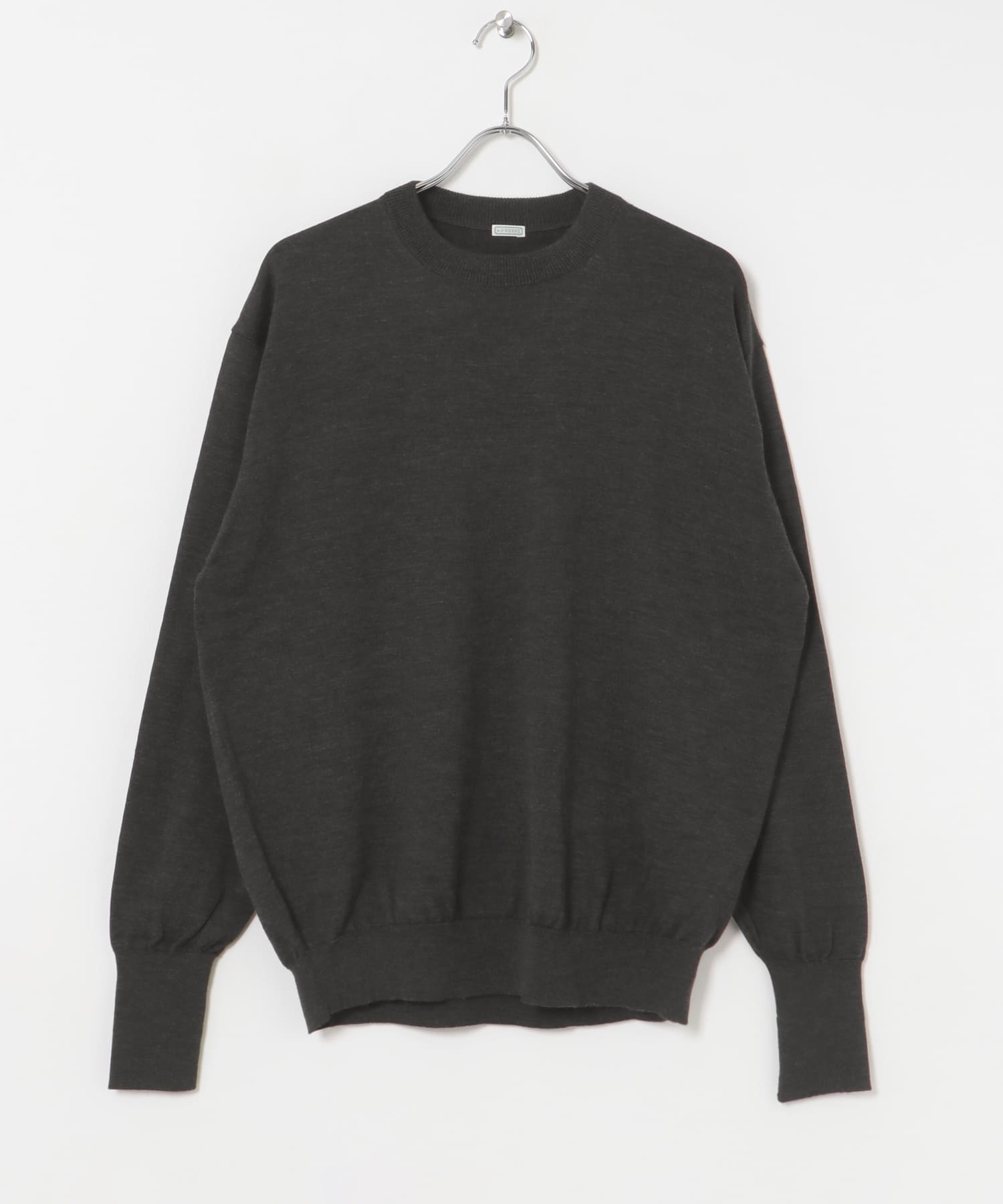 A PRESSE　Wool Knit L/S T-Shirt CHARCOAL 2