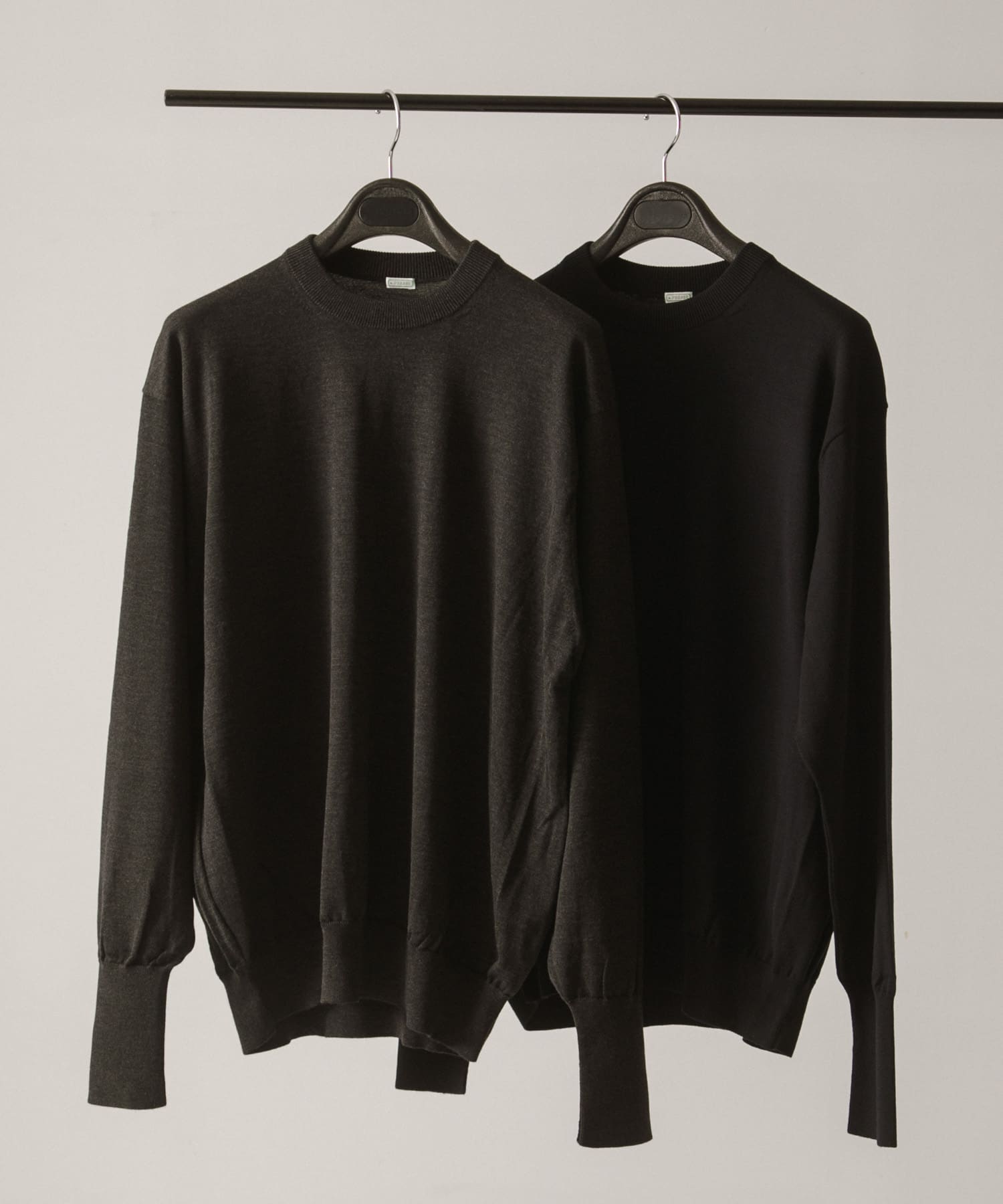 A PRESSE　Wool Knit L/S T-Shirt CHARCOAL 2