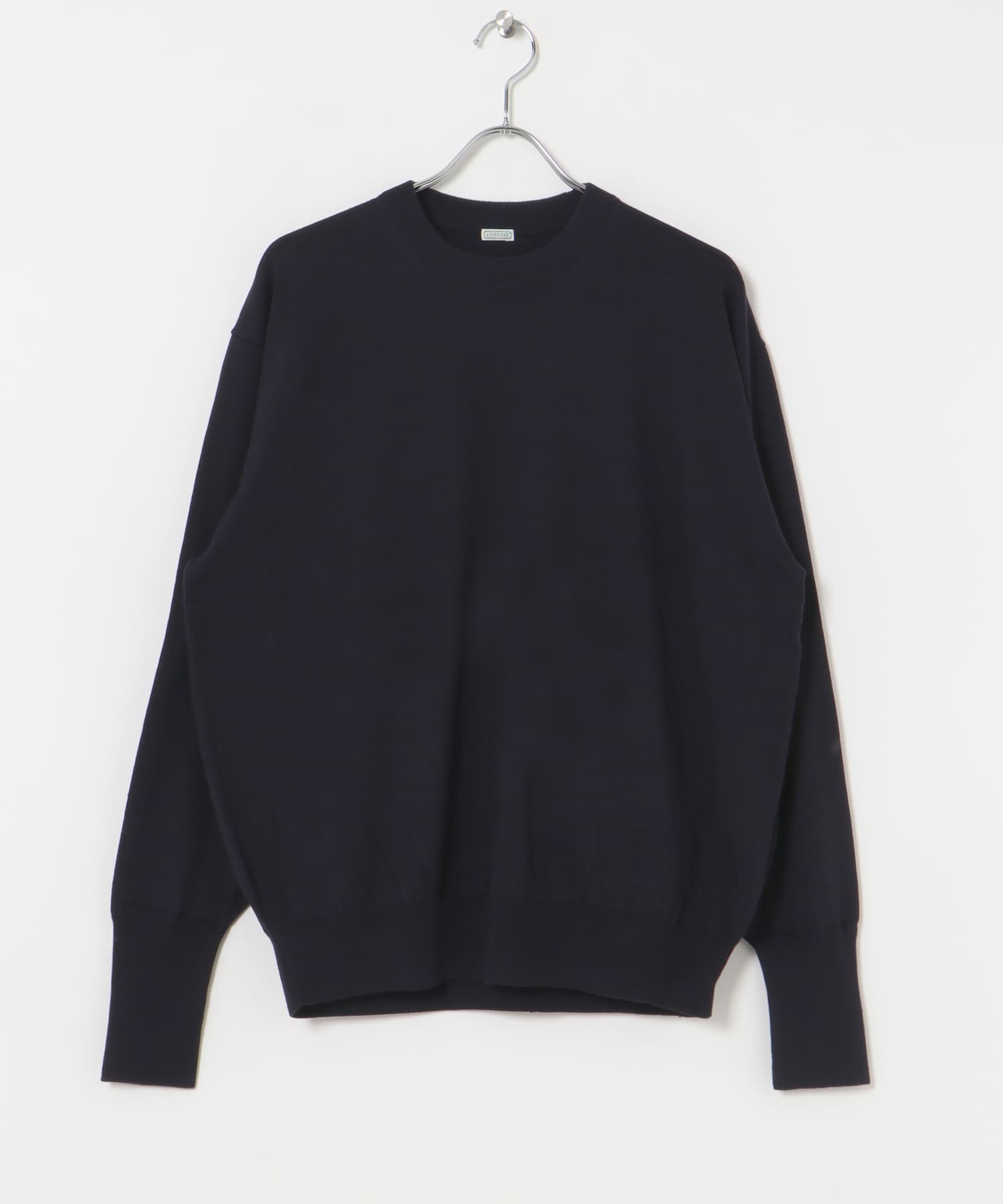 A PRESSE　Wool Knit L/S T-Shirt NAVY 2