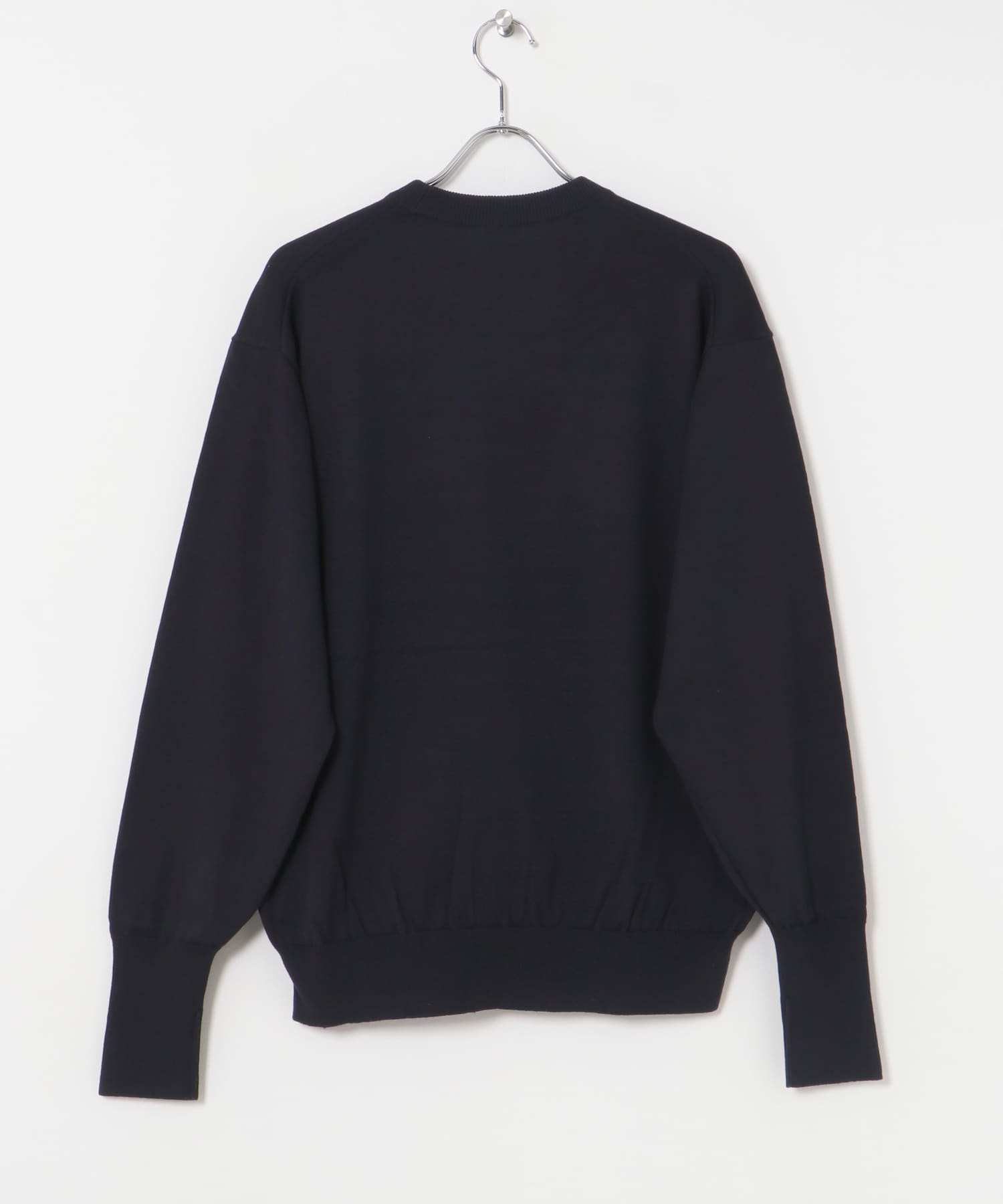 A PRESSE　Wool Knit L/S T-Shirt NAVY 2