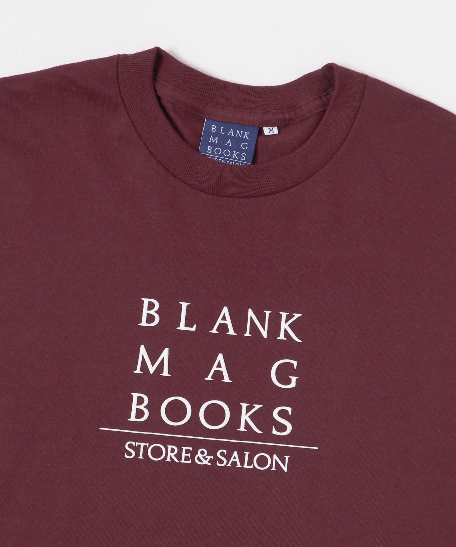 BLANKMAG　3D  BOOK SALON L/S Tee Burgundy M