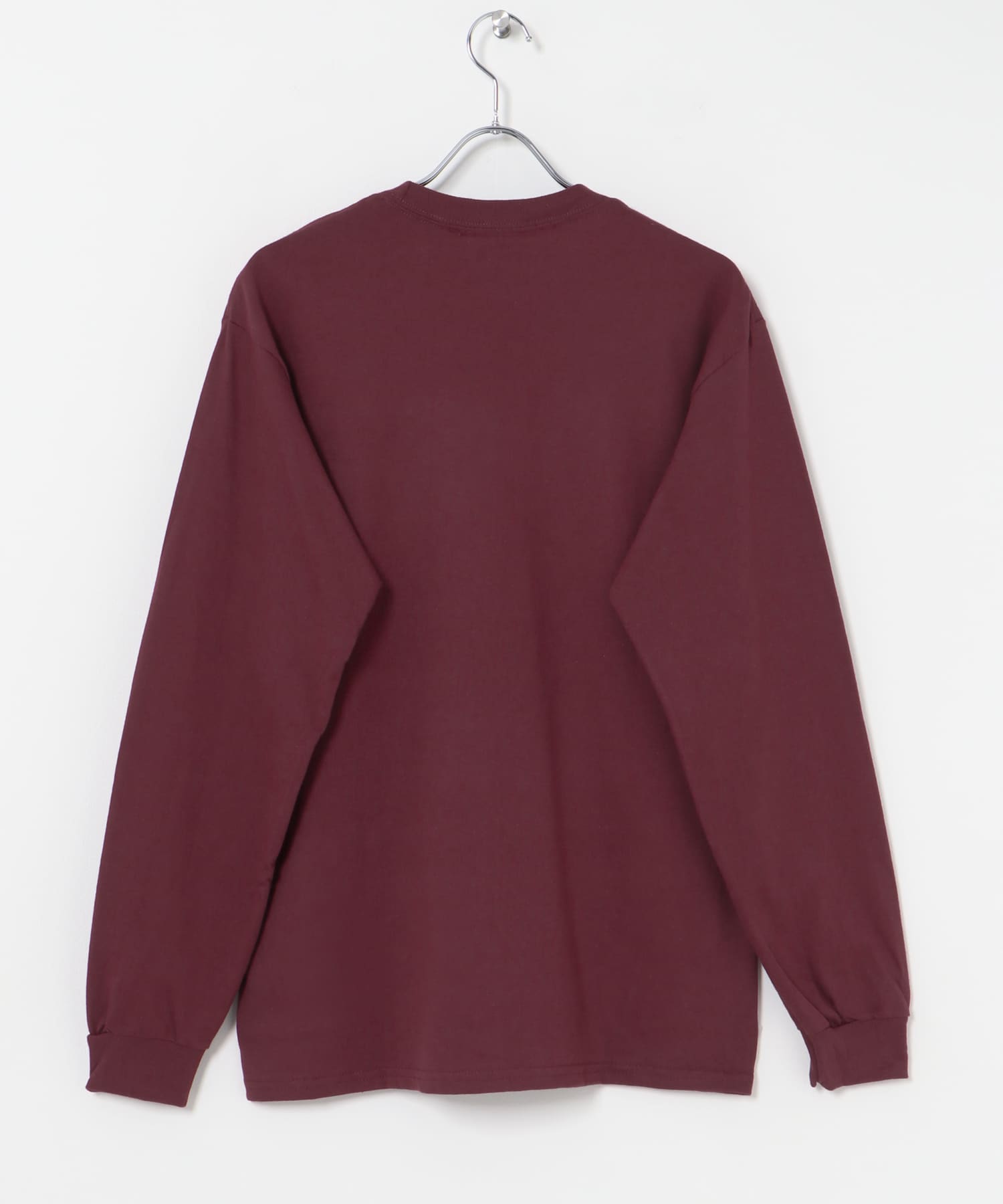 BLANKMAG　3D  BOOK SALON L/S Tee Burgundy M