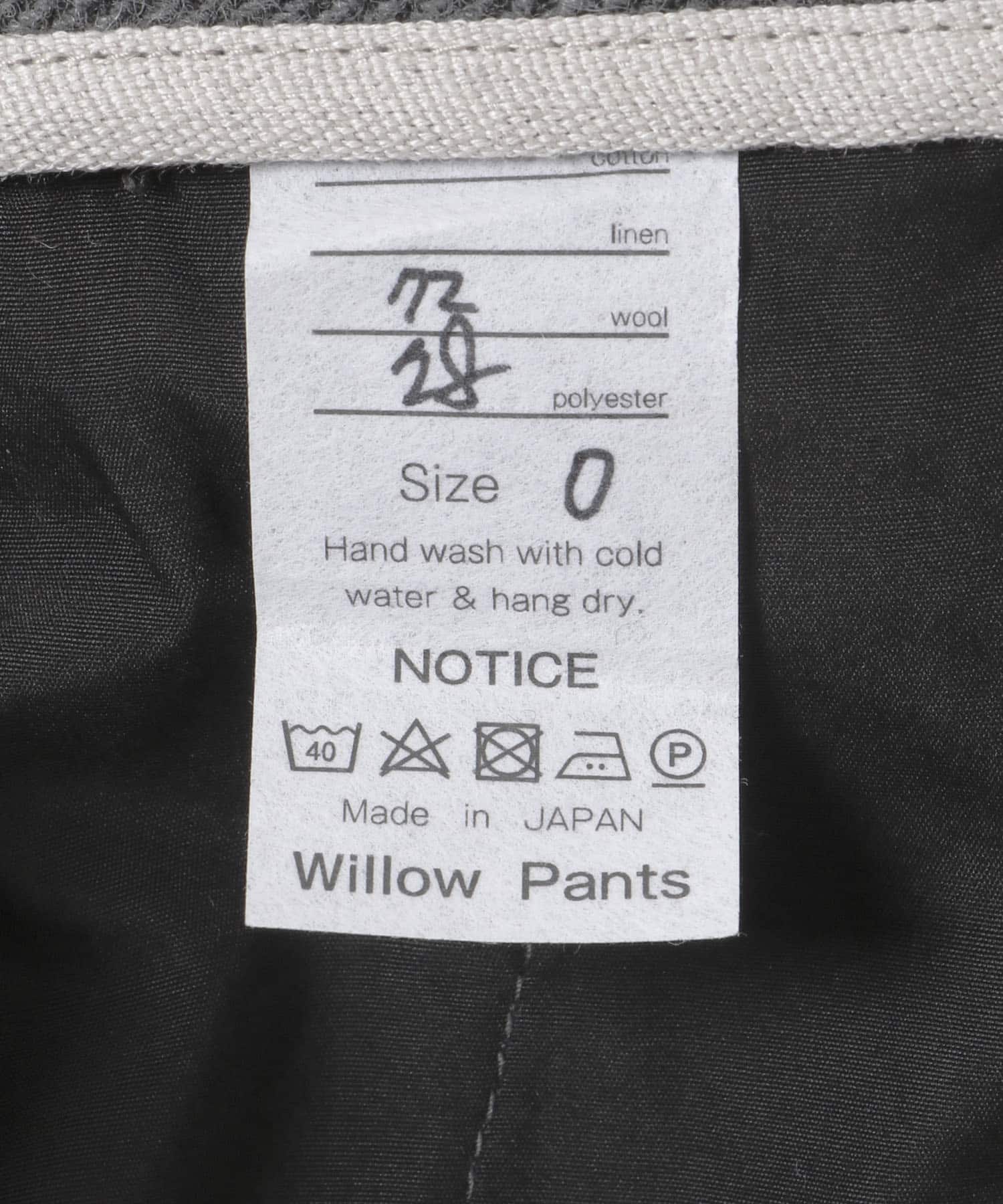 Willow Pants　デッドストックグレー GRAY 0