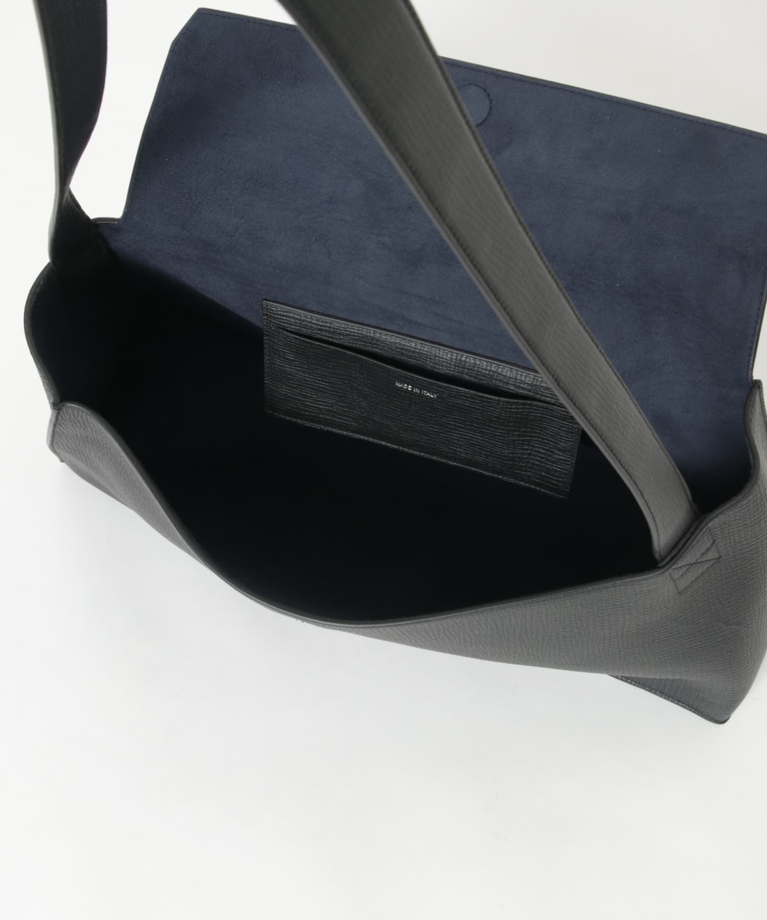STUDIO NICHOLSON　THE FOLDED SHOULDER BAG BLACK one