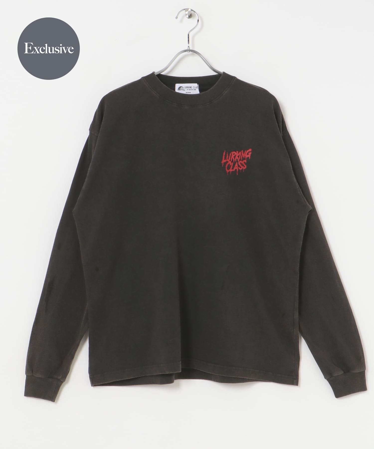 『別注』LURKING CLASS×URBS　TRIANGLE L/S TEE BLACK ACID M