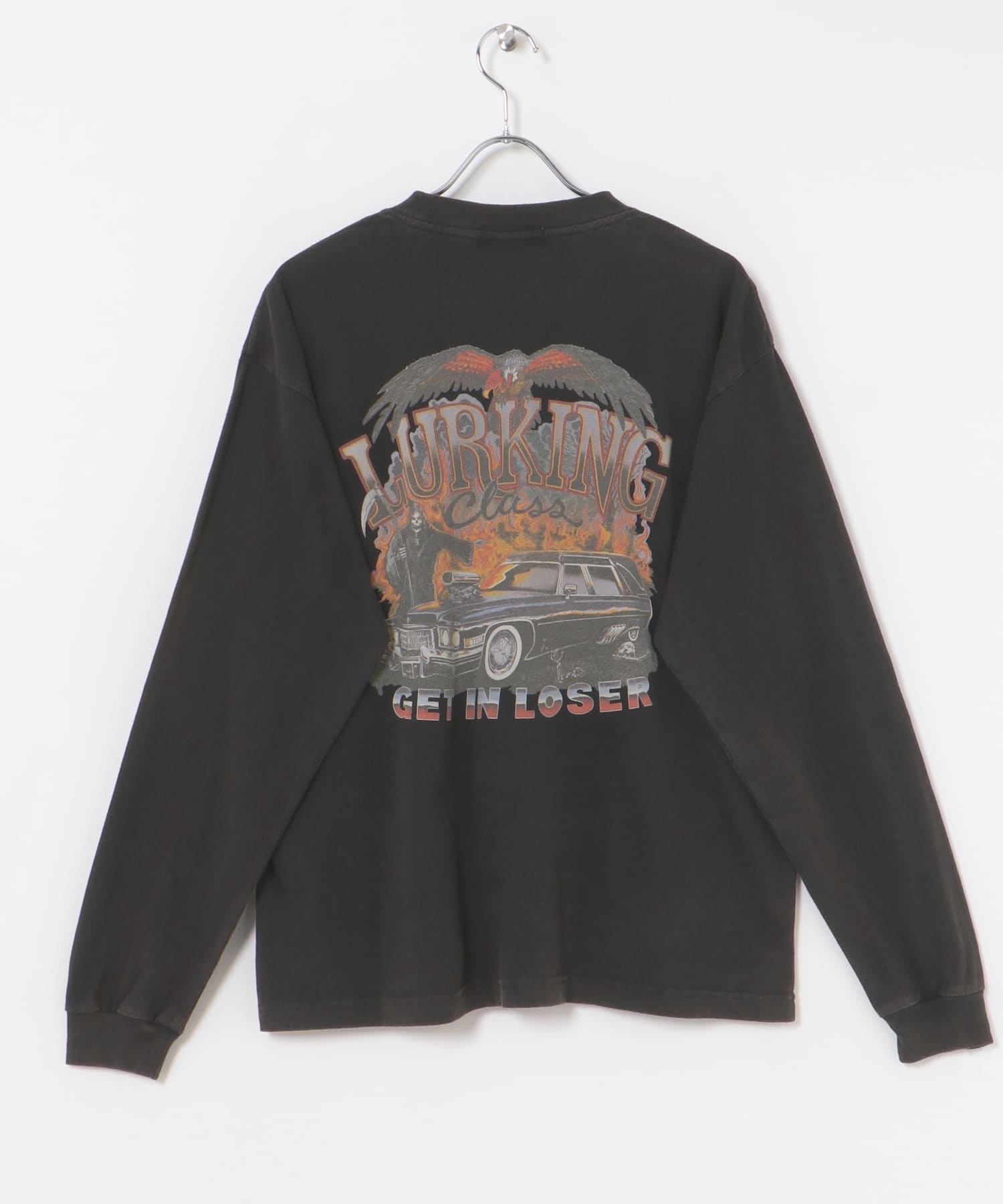 『別注』LURKING CLASS×URBS　GET IN LOSER L/S BLACK ACID M