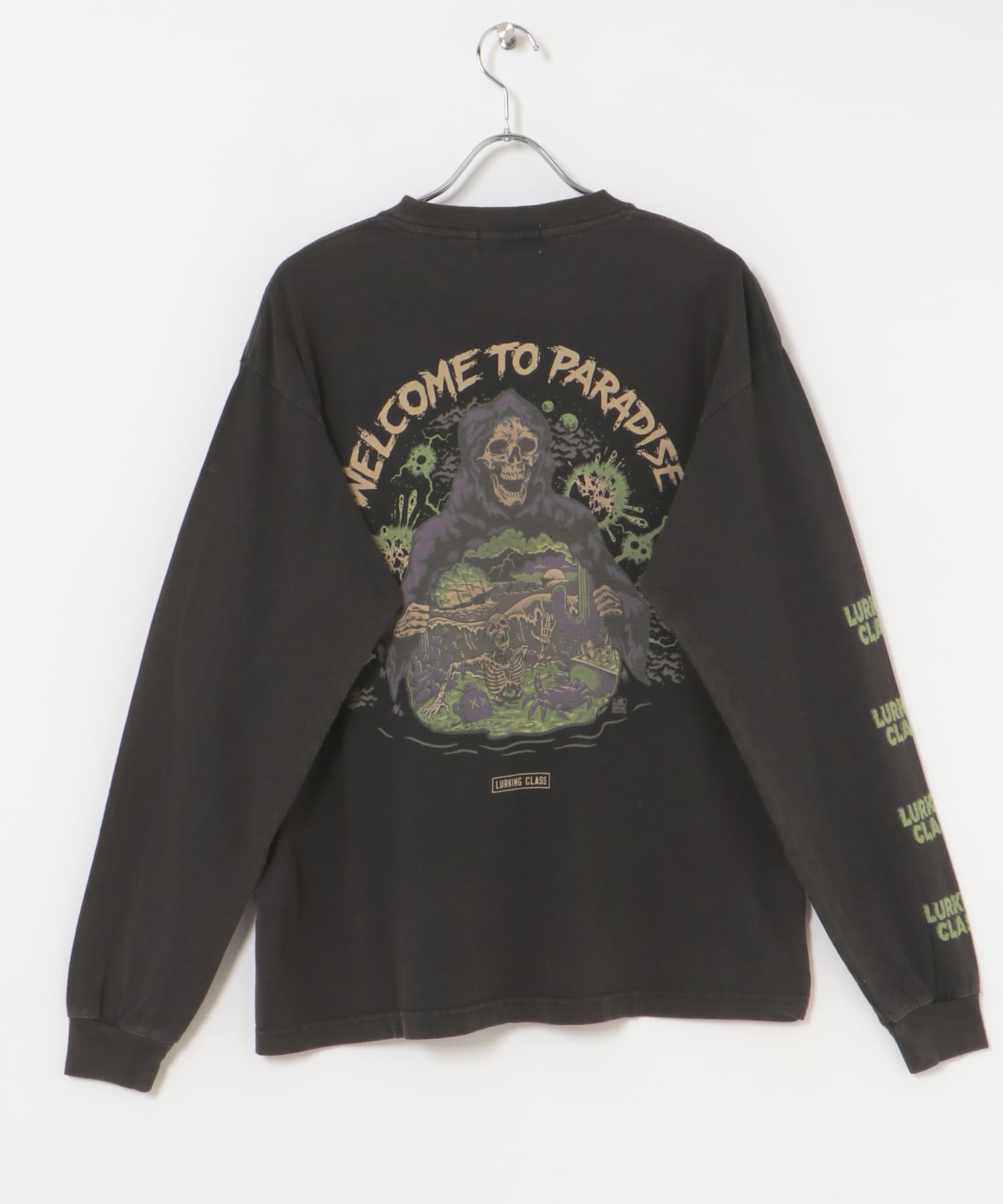 『別注』LURKING CLASS×URBS　PARADISE L/S TEE BLACK ACID M