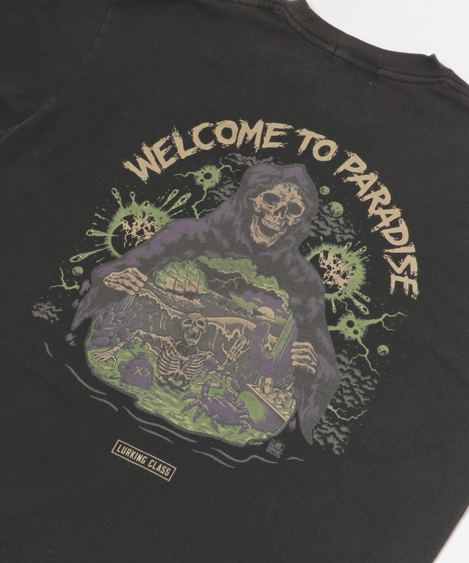 『別注』LURKING CLASS×URBS　PARADISE L/S TEE BLACK ACID M