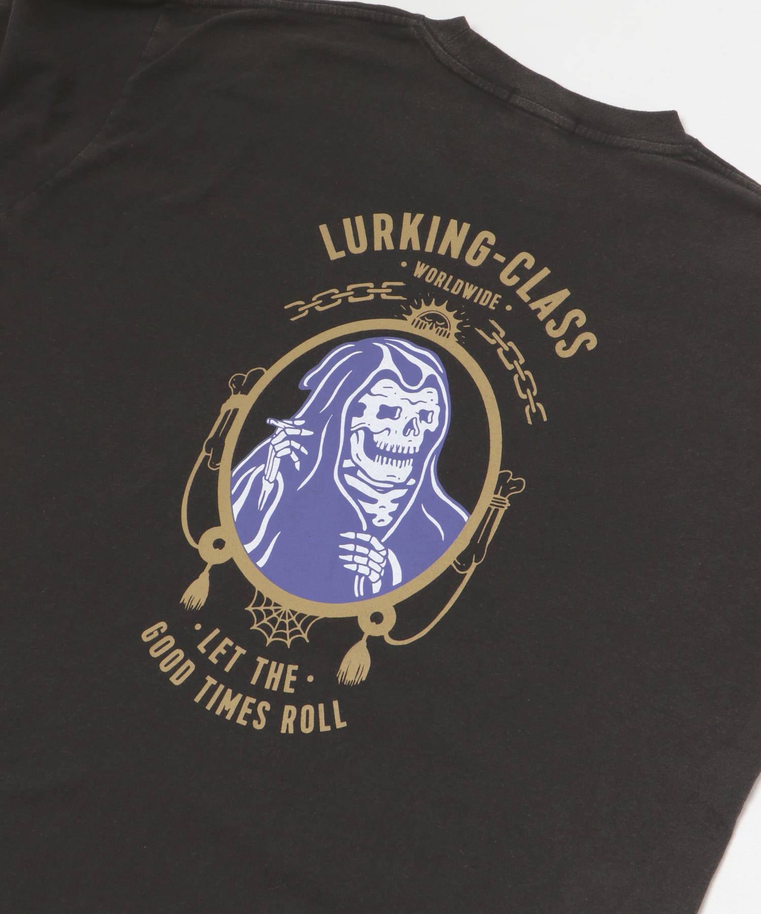 『別注』LURKING CLASS×URBS　ROLL L/S TEE BLACK ACID M