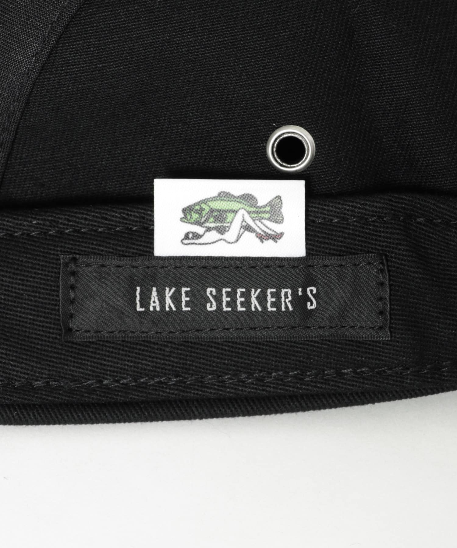 『別注』TASF×LAKE SEEKERS　LOGO CAP BLK/WHT FREE