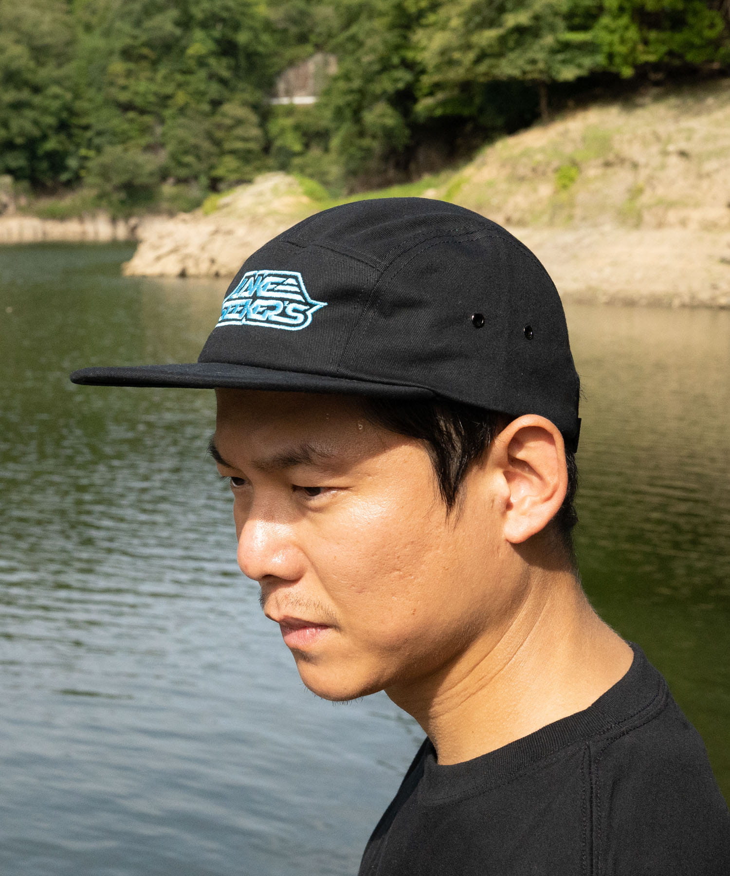 『別注』TASF×LAKE SEEKERS　LOGO CAP BLK/BLU FREE