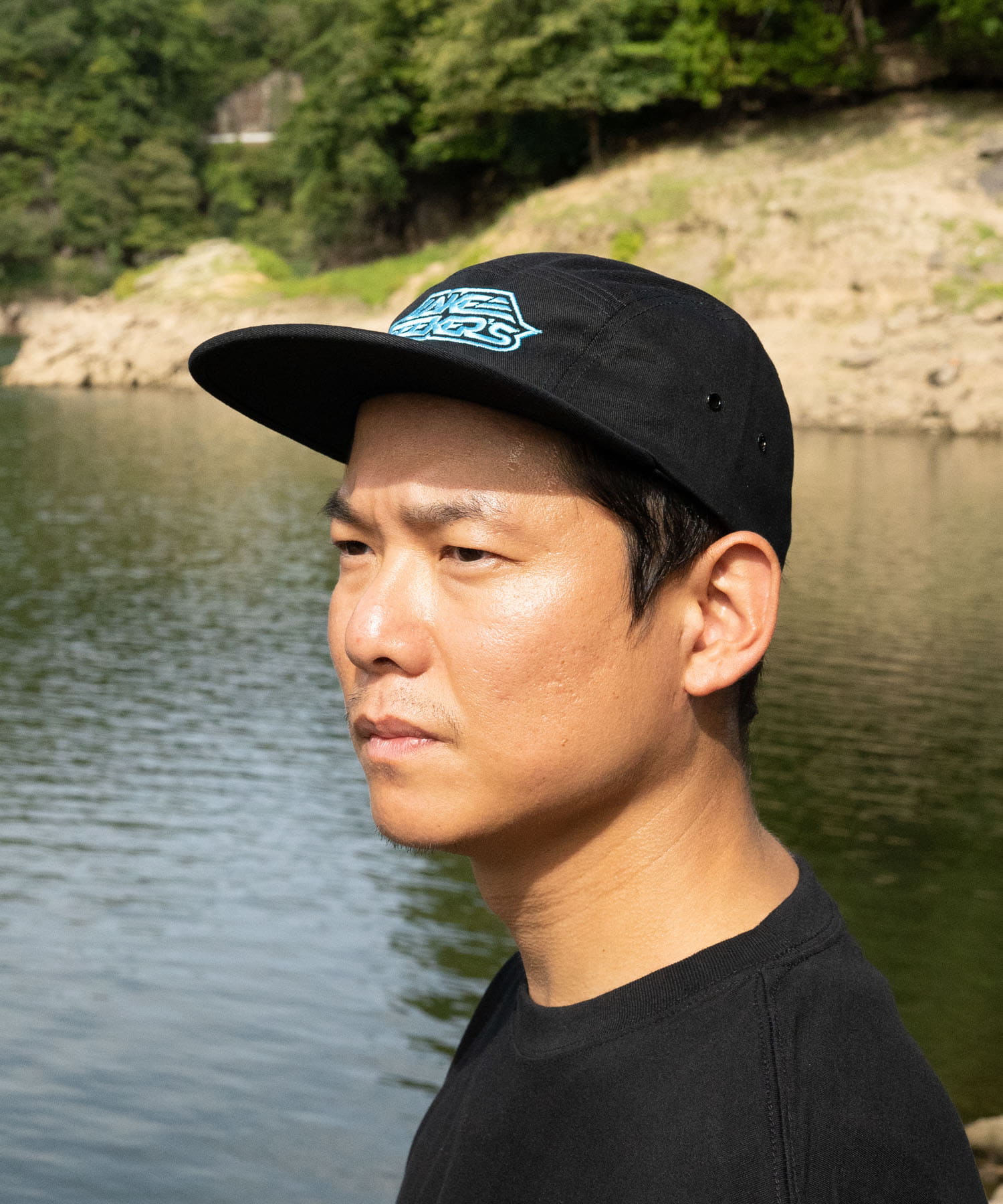 『別注』TASF×LAKE SEEKERS　LOGO CAP BLK/BLU FREE
