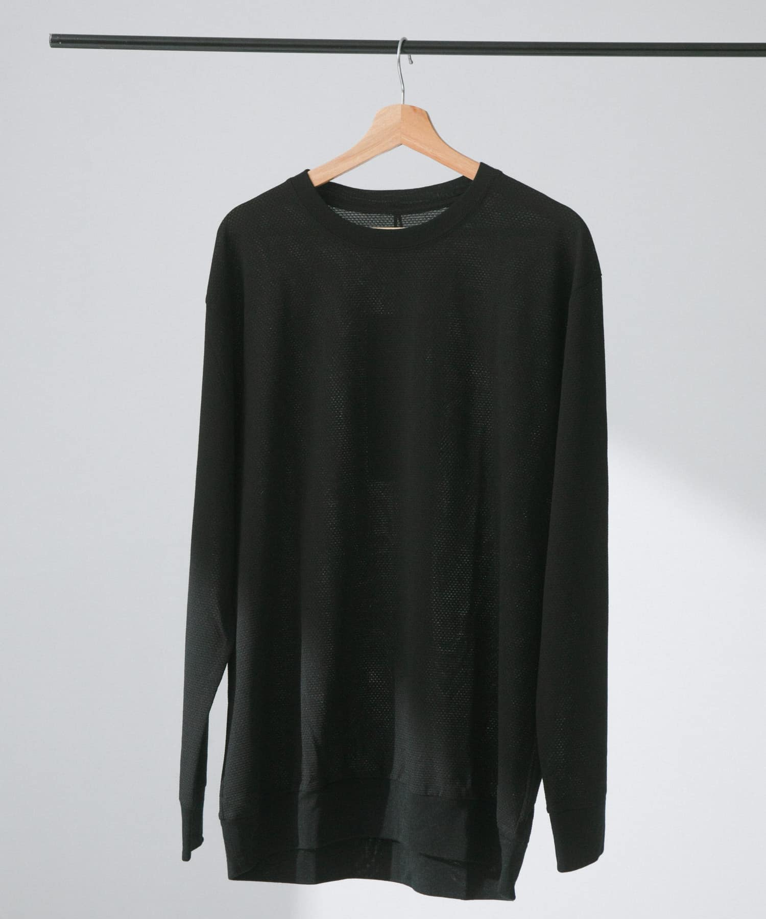 THINKWOOL　TW MESH L/S RIB SHIRTS Black 5