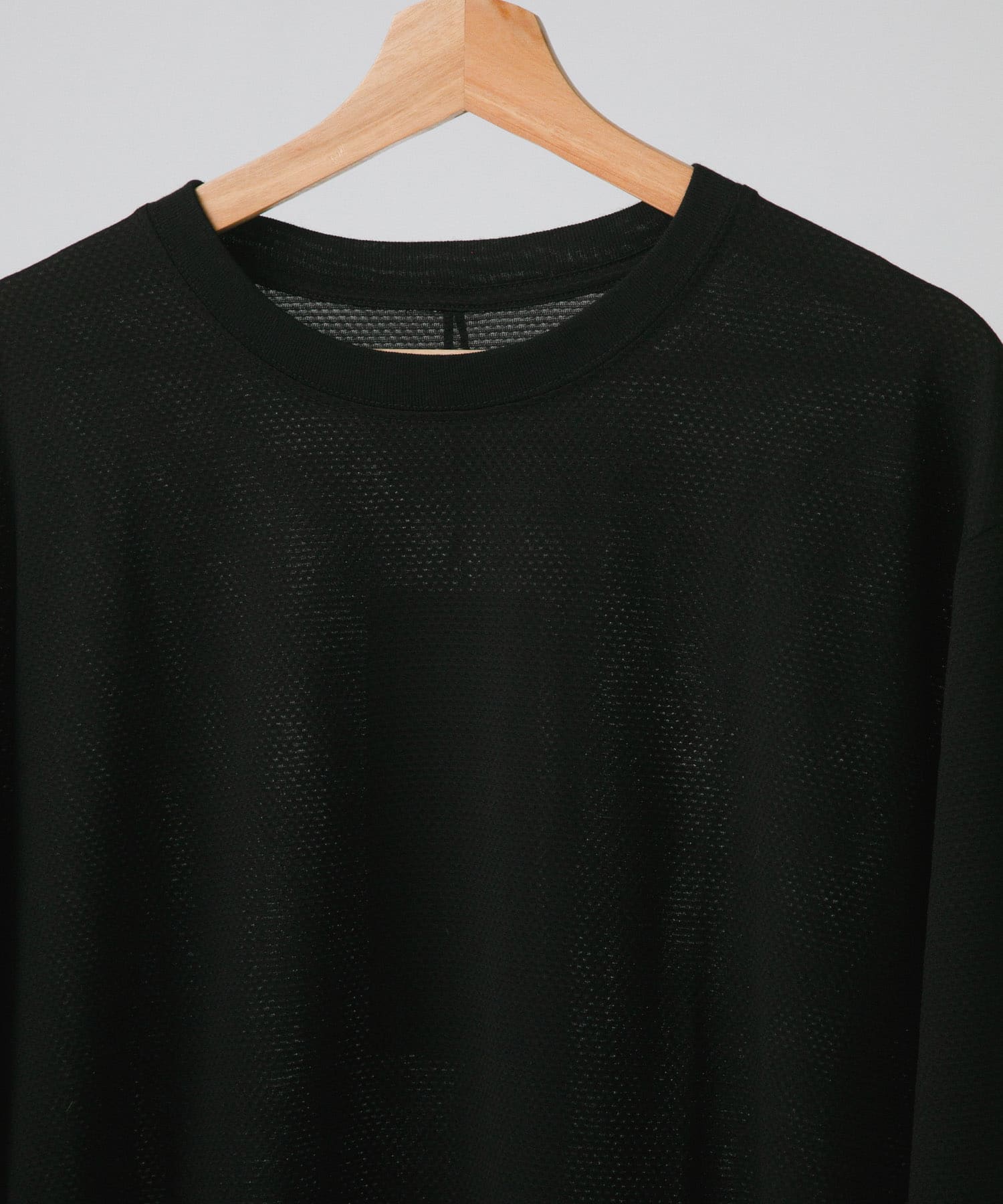 THINKWOOL　TW MESH L/S RIB SHIRTS Black 5