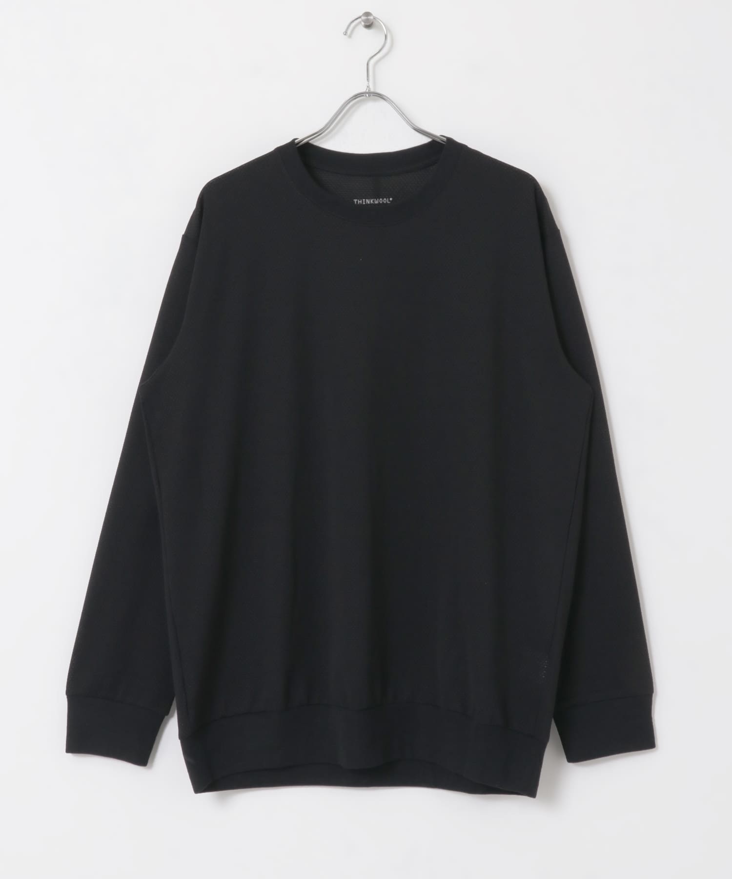 THINKWOOL　TW MESH L/S RIB SHIRTS Black 5
