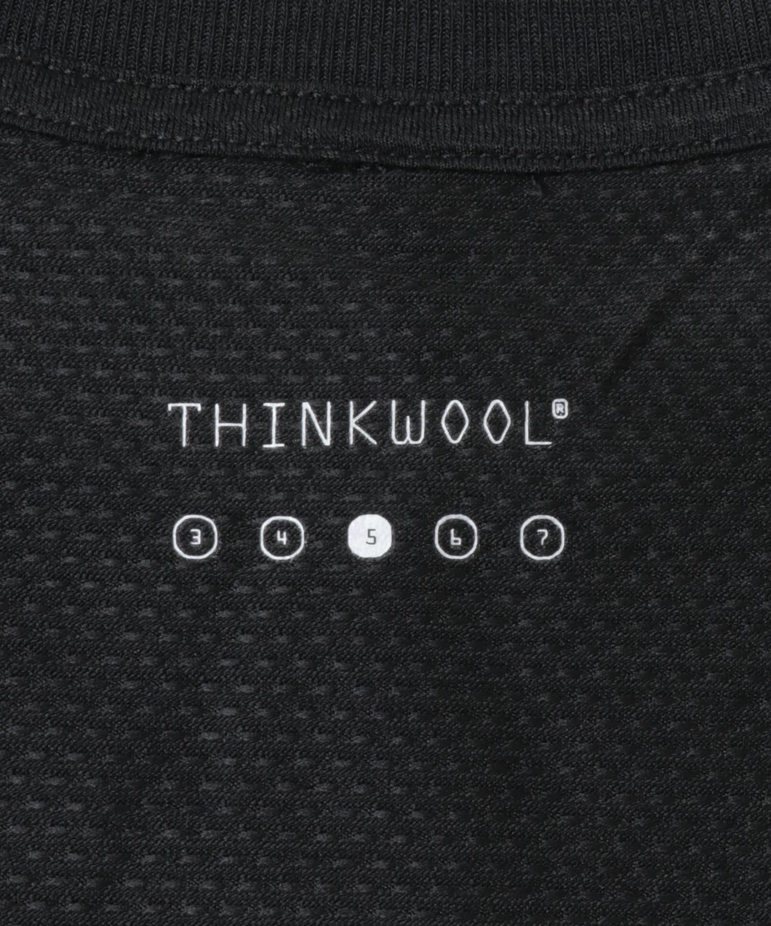 THINKWOOL　TW MESH L/S RIB SHIRTS Black 5