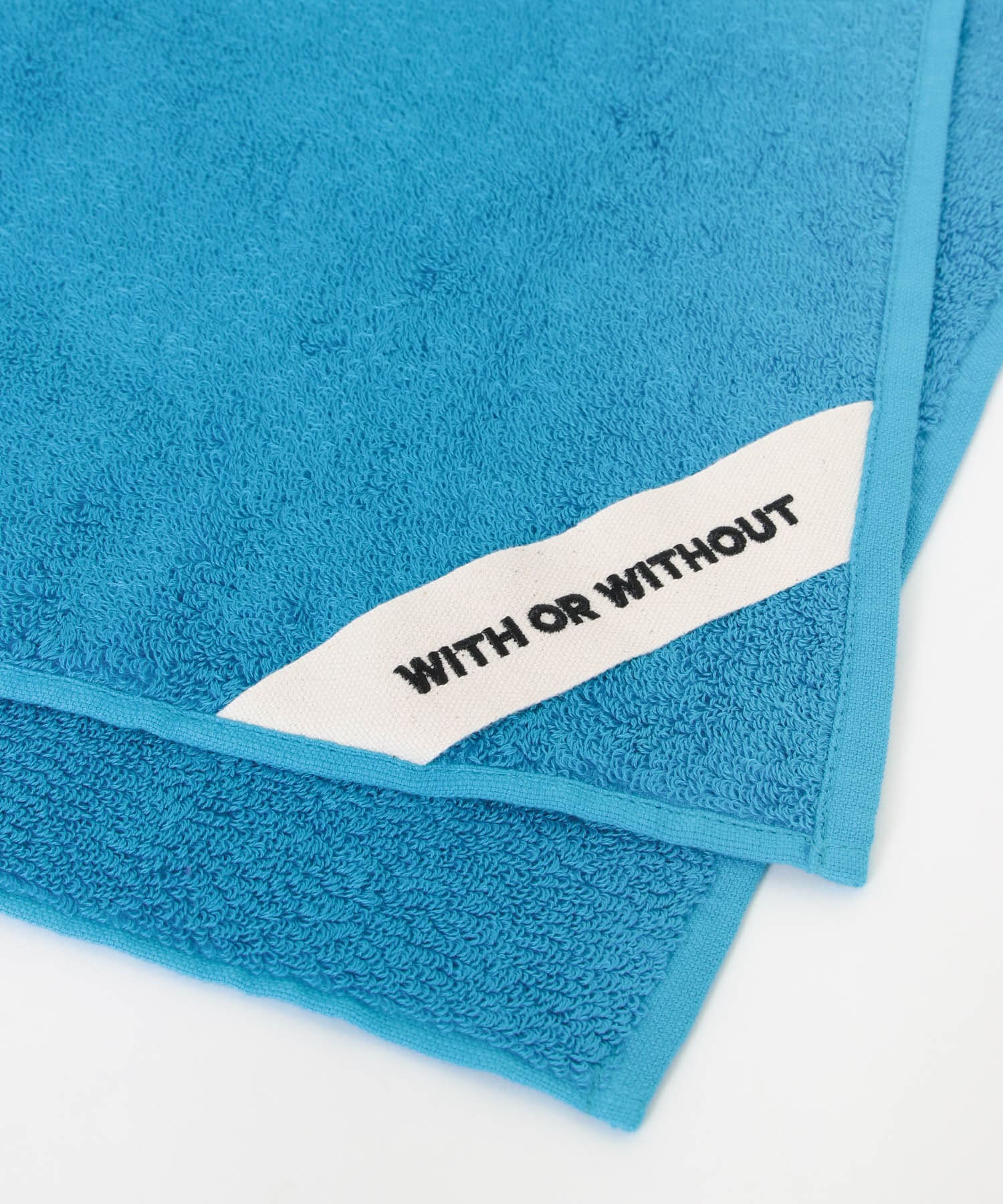 WITH OR WITHOUT　Face Towel BLU FREE