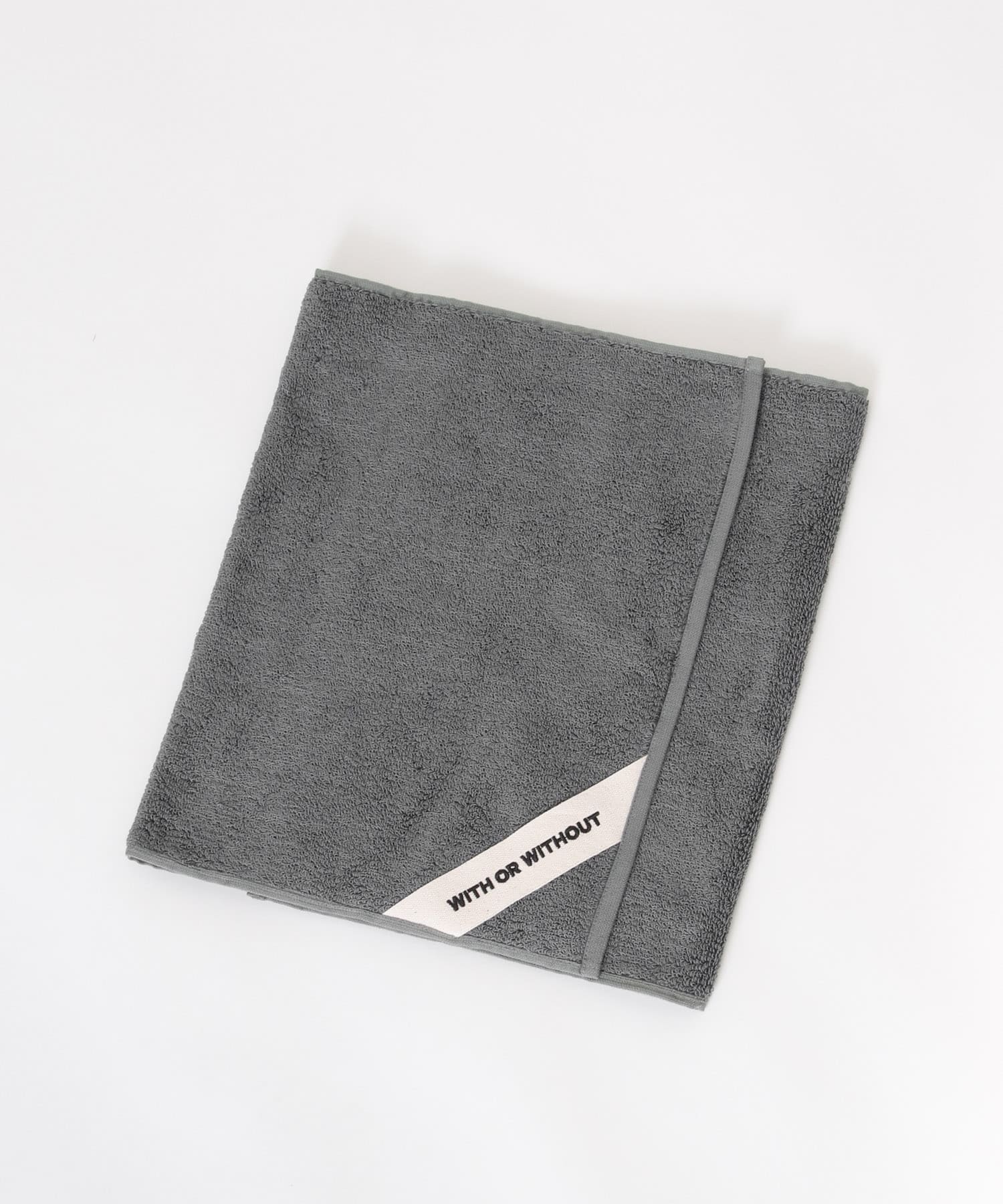 WITH OR WITHOUT　Face Towel GRY FREE
