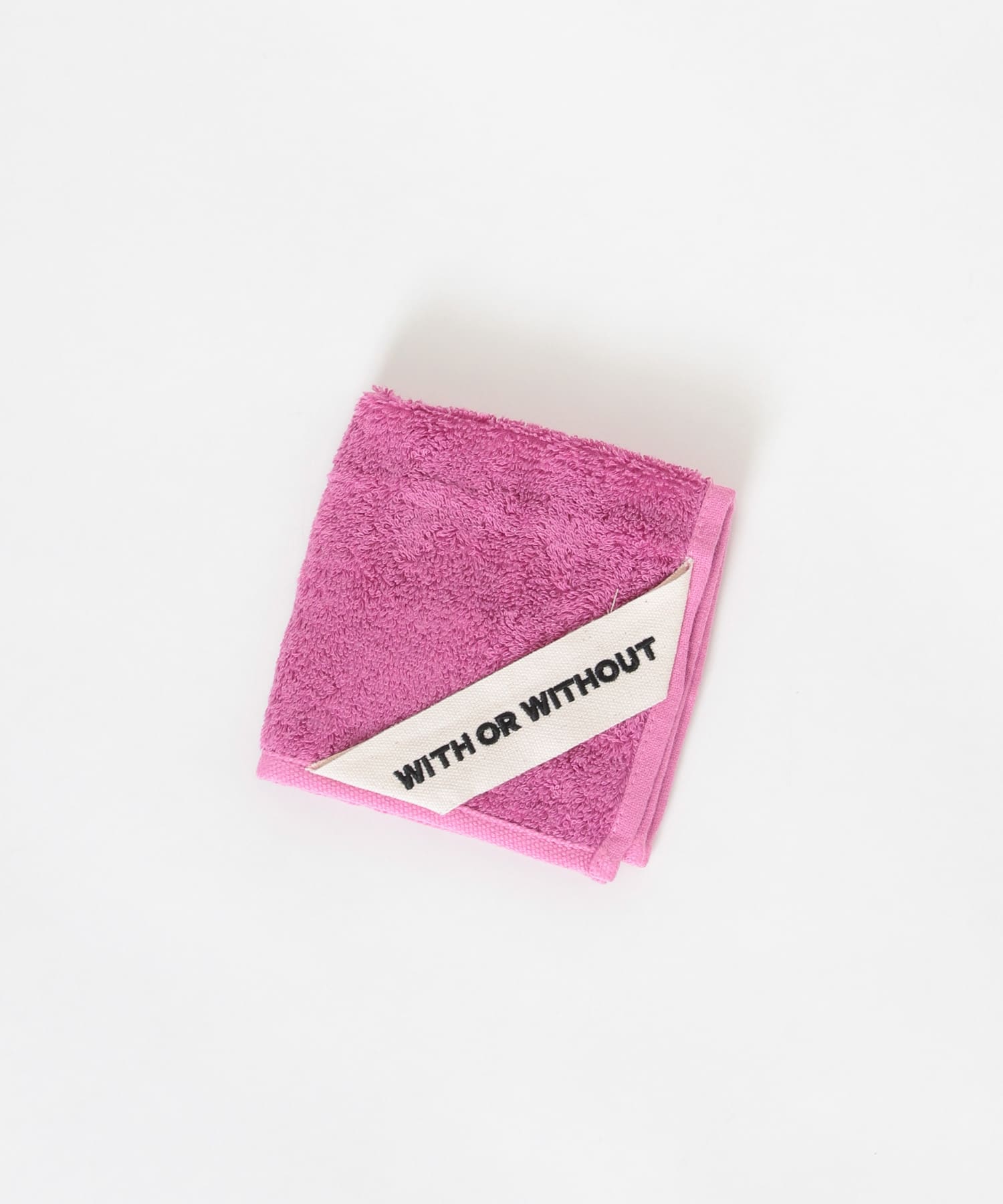 WITH OR WITHOUT　Hand Towel PINK FREE