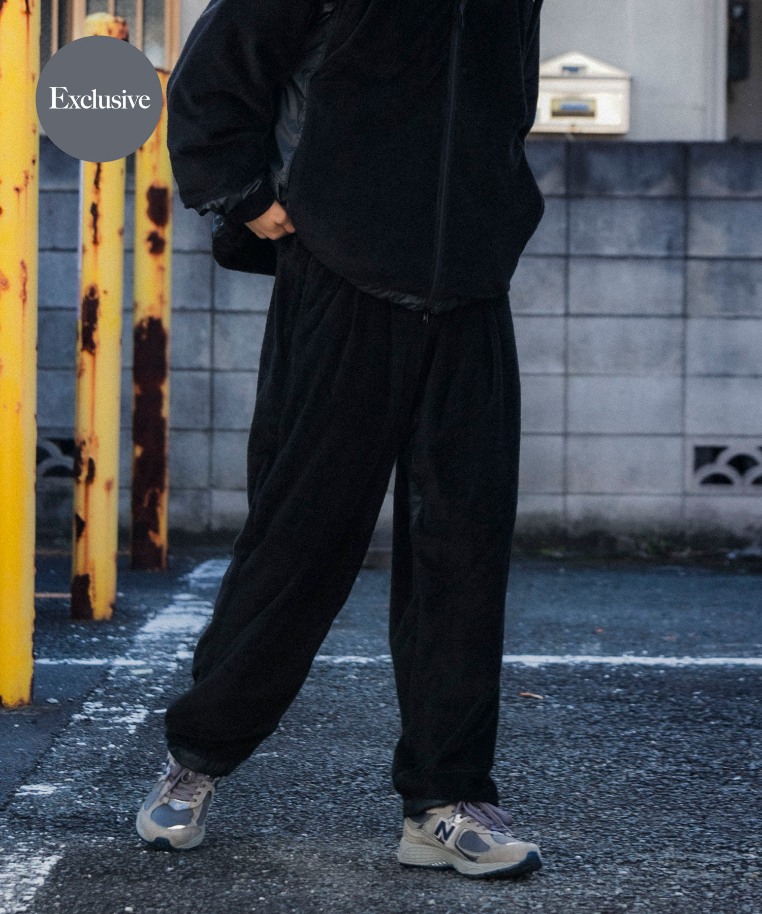 ODAKHA center plested knit pants(1 BLACK): ボトム｜URBAN RESEARCH