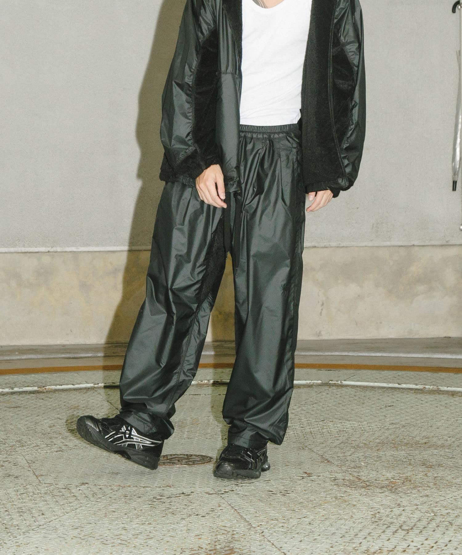『別注』BROOXON×URBS　U.P.S. AIRLITE WARM SWEAT PANTS BLACK L