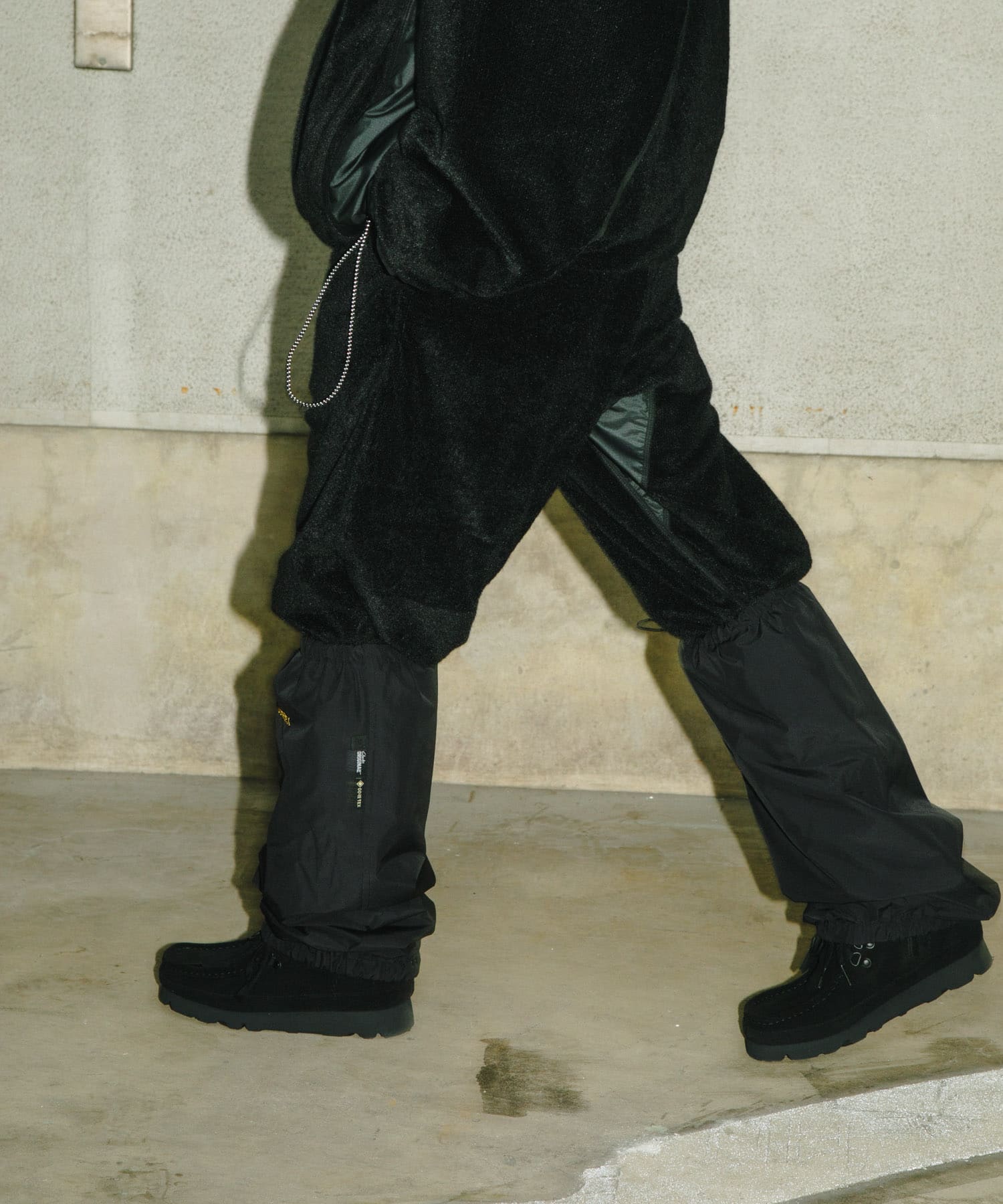 『別注』BROOXON×URBS　U.P.S. AIRLITE WARM SWEAT PANTS BLACK L