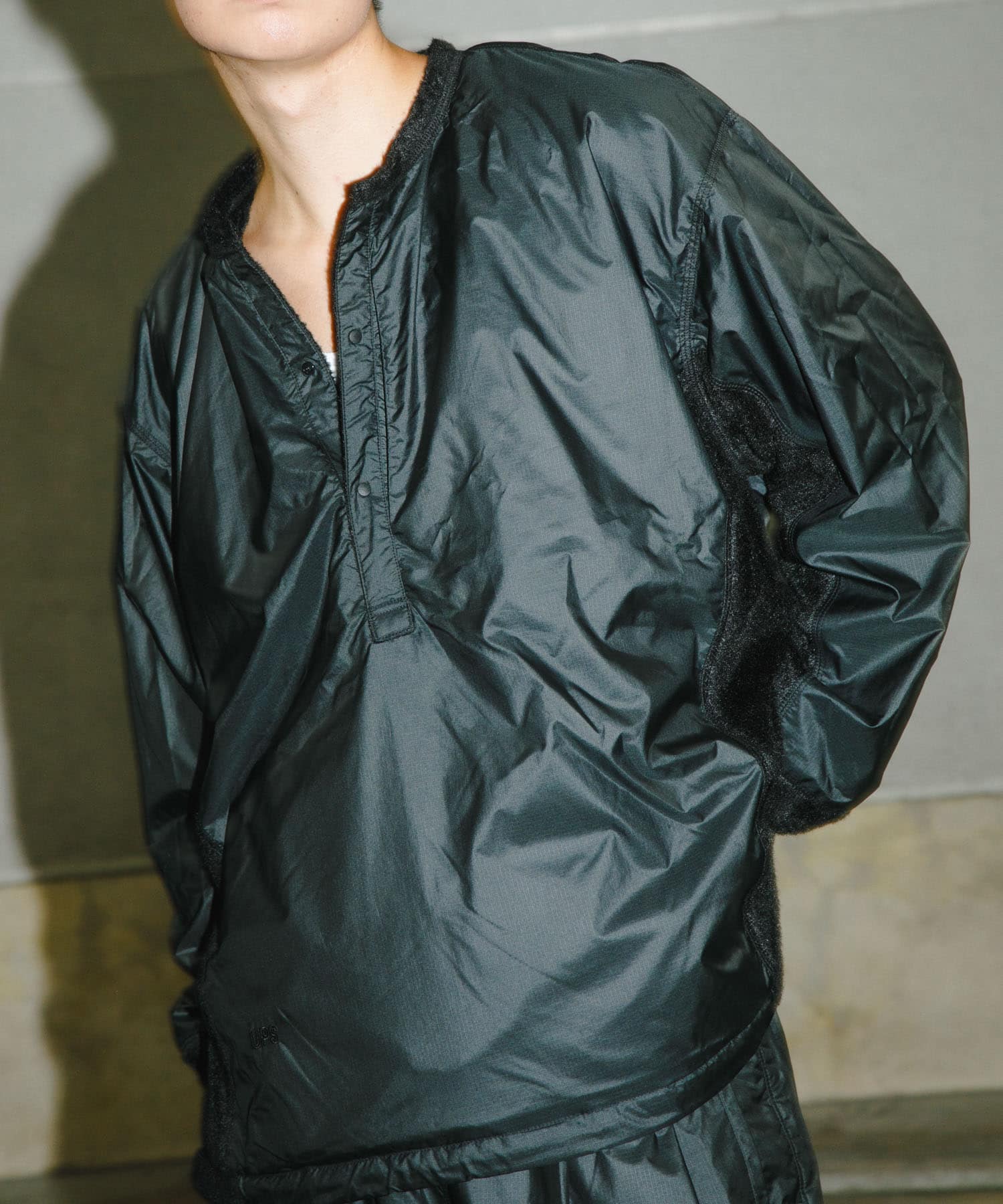 『別注』BROOXON×URBS　U.P.S. AIRLITE WARM SWEAT SHIRTS BLACK XL