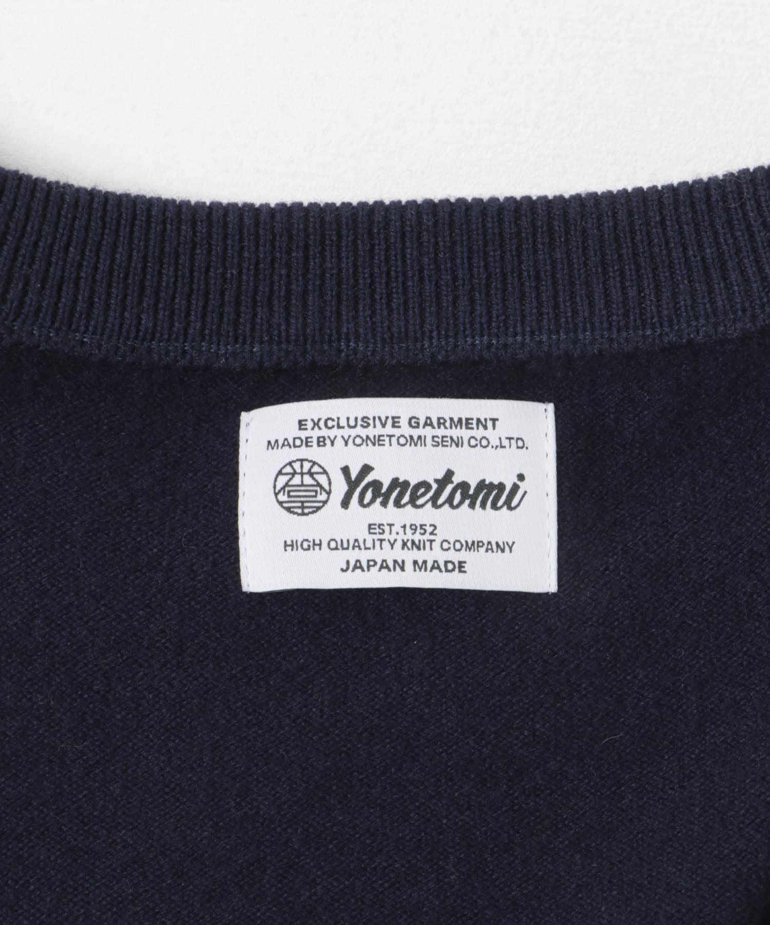 Yonetomi　Spiber NEW BASIC KNIT PULLOVER 63NAVY 3