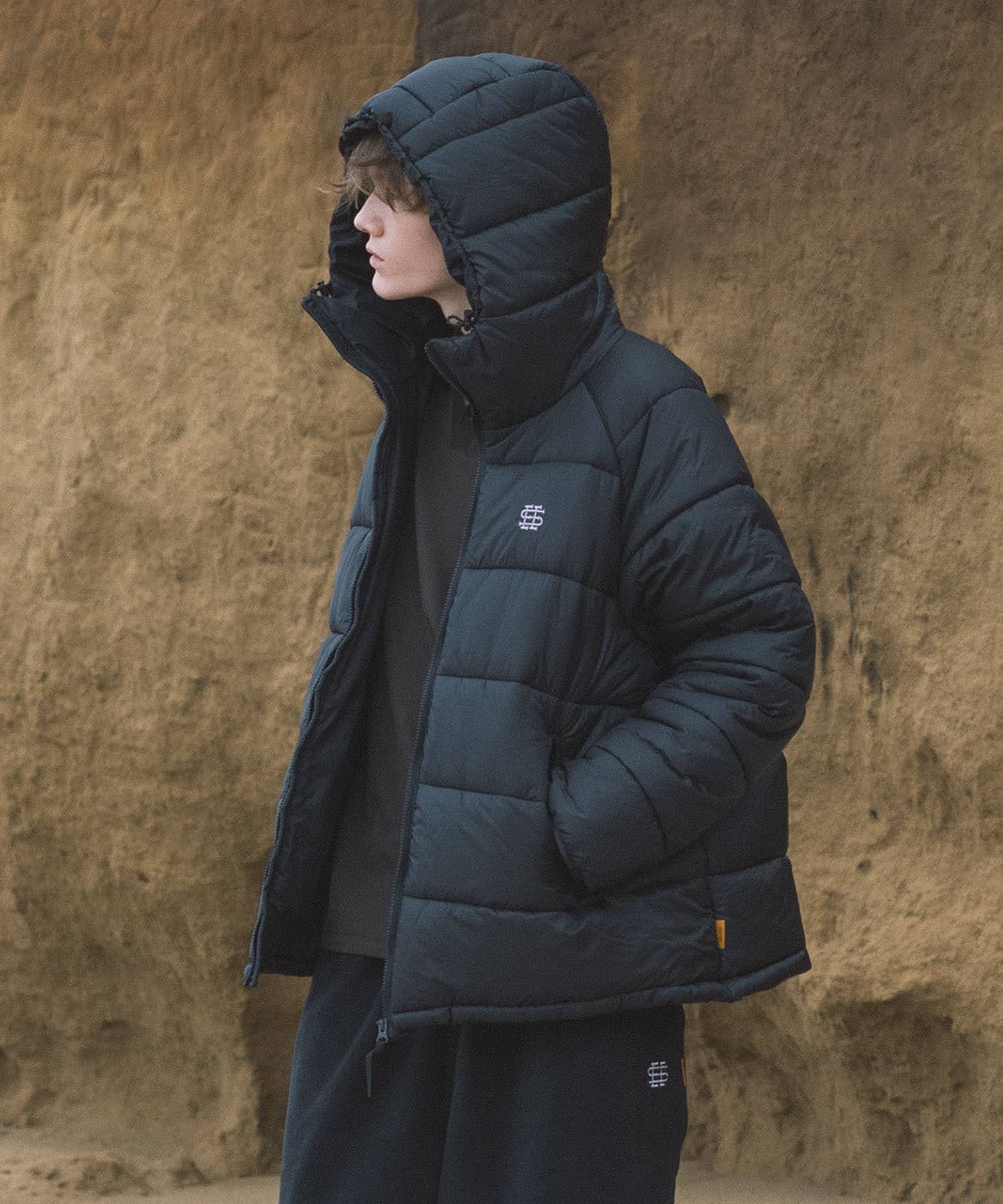 SEE SEE　FULL ZIP PUFF HOODIE JKT