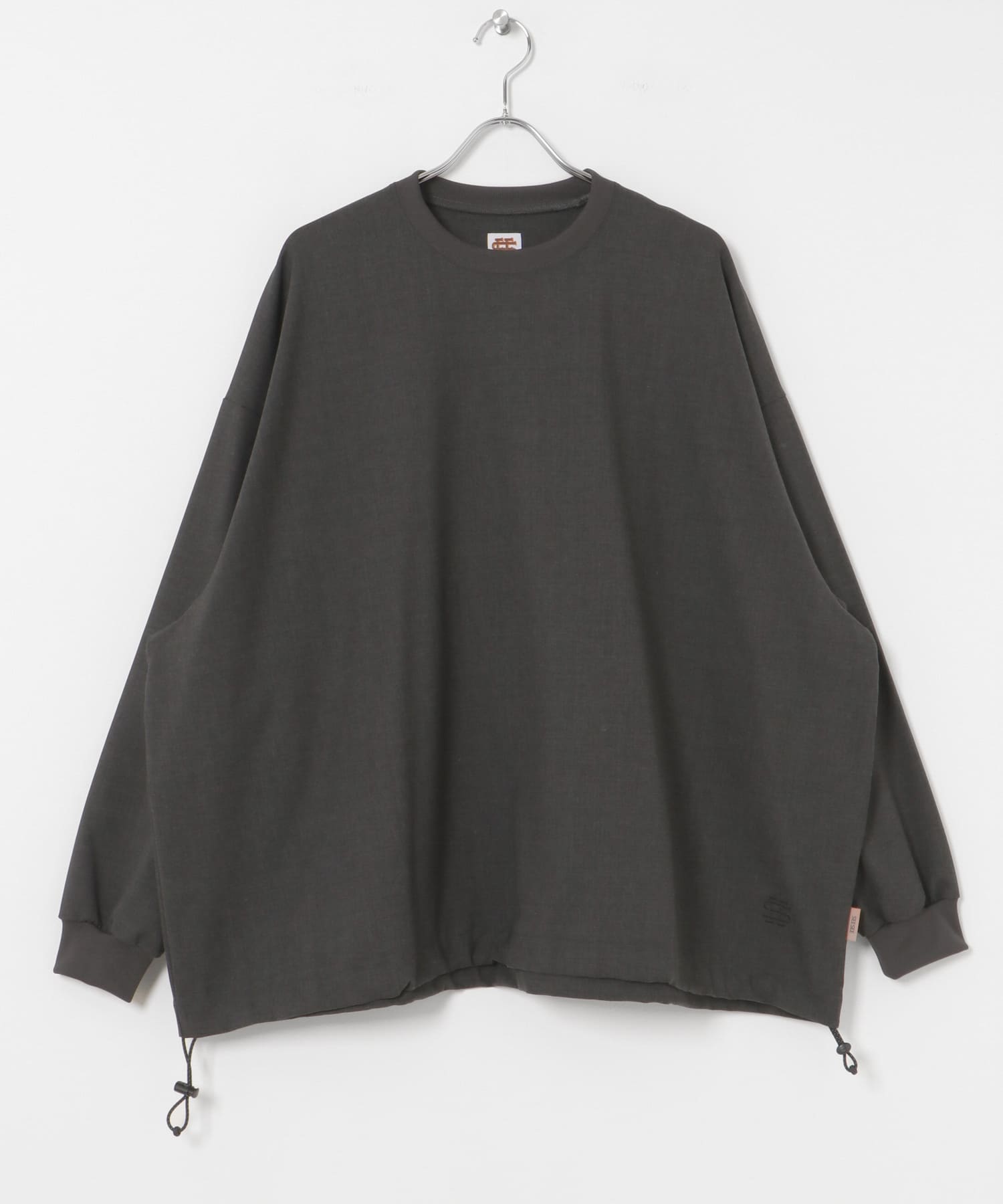 SEE SEE　LS WOOL CREW CHARCOAL M