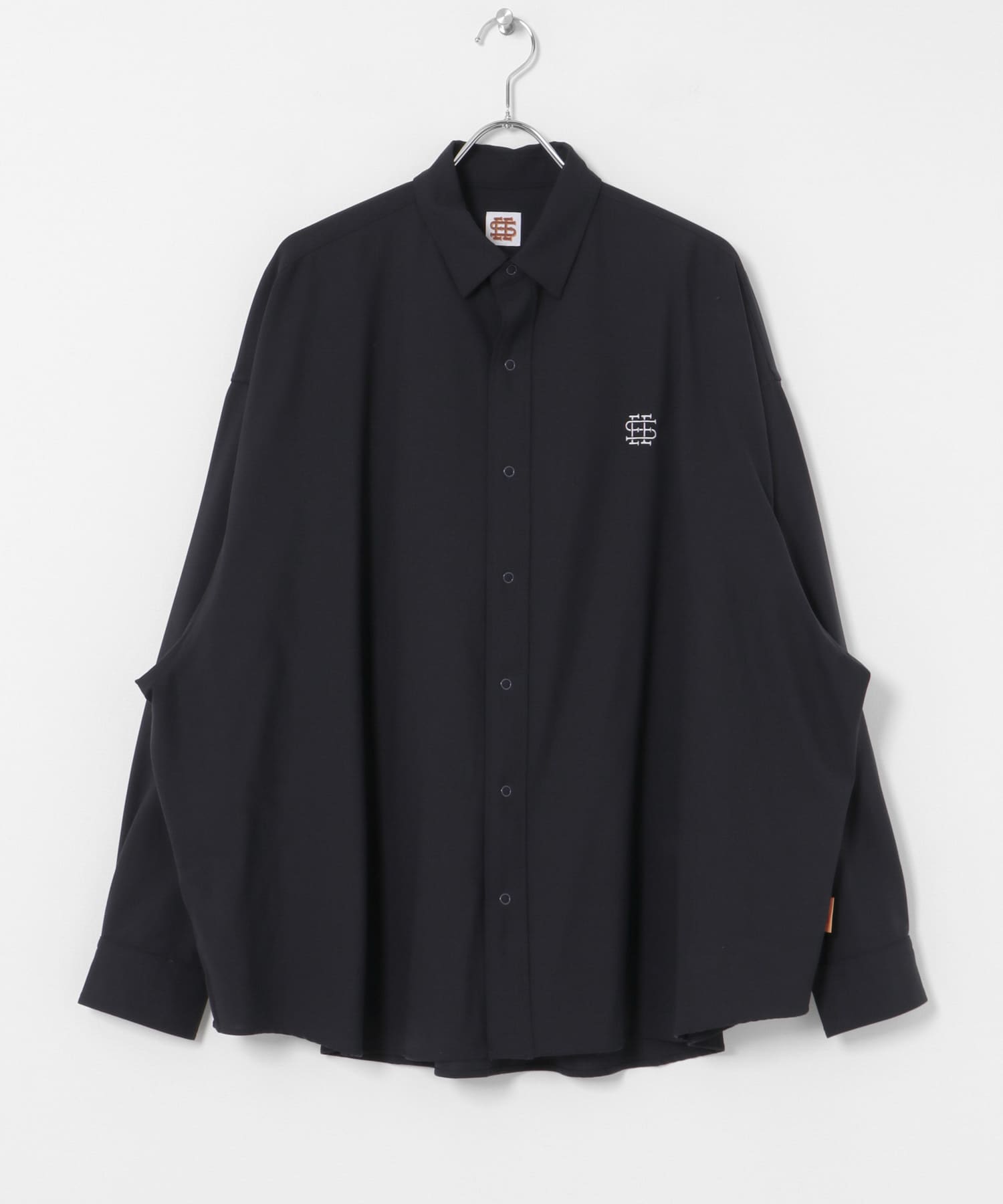 SEE SEE　WOOL SNAP SHIRTS NAVY M