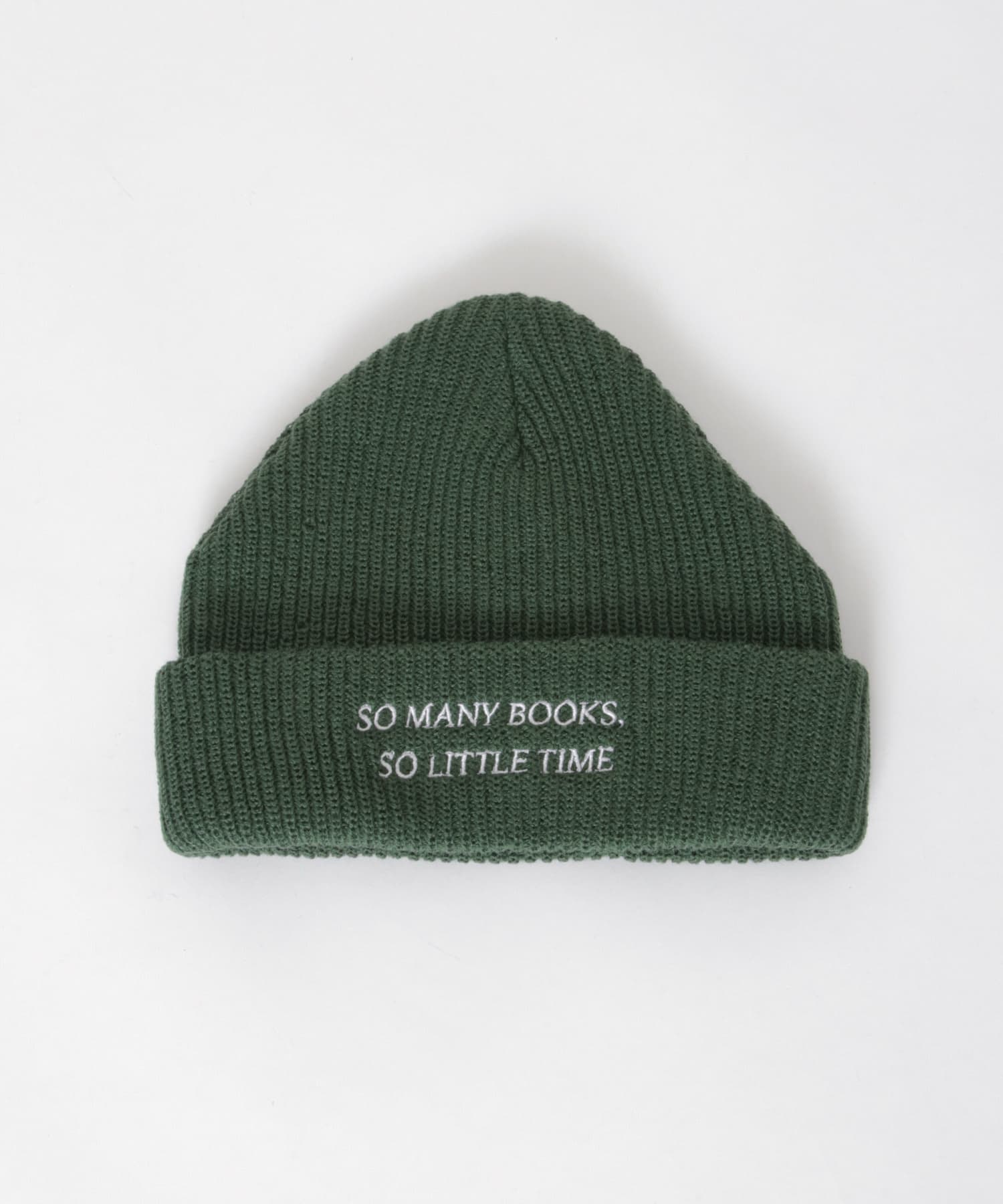 BLANKMAG　SO MANY BOOKS  Knit  Cap Green FREE