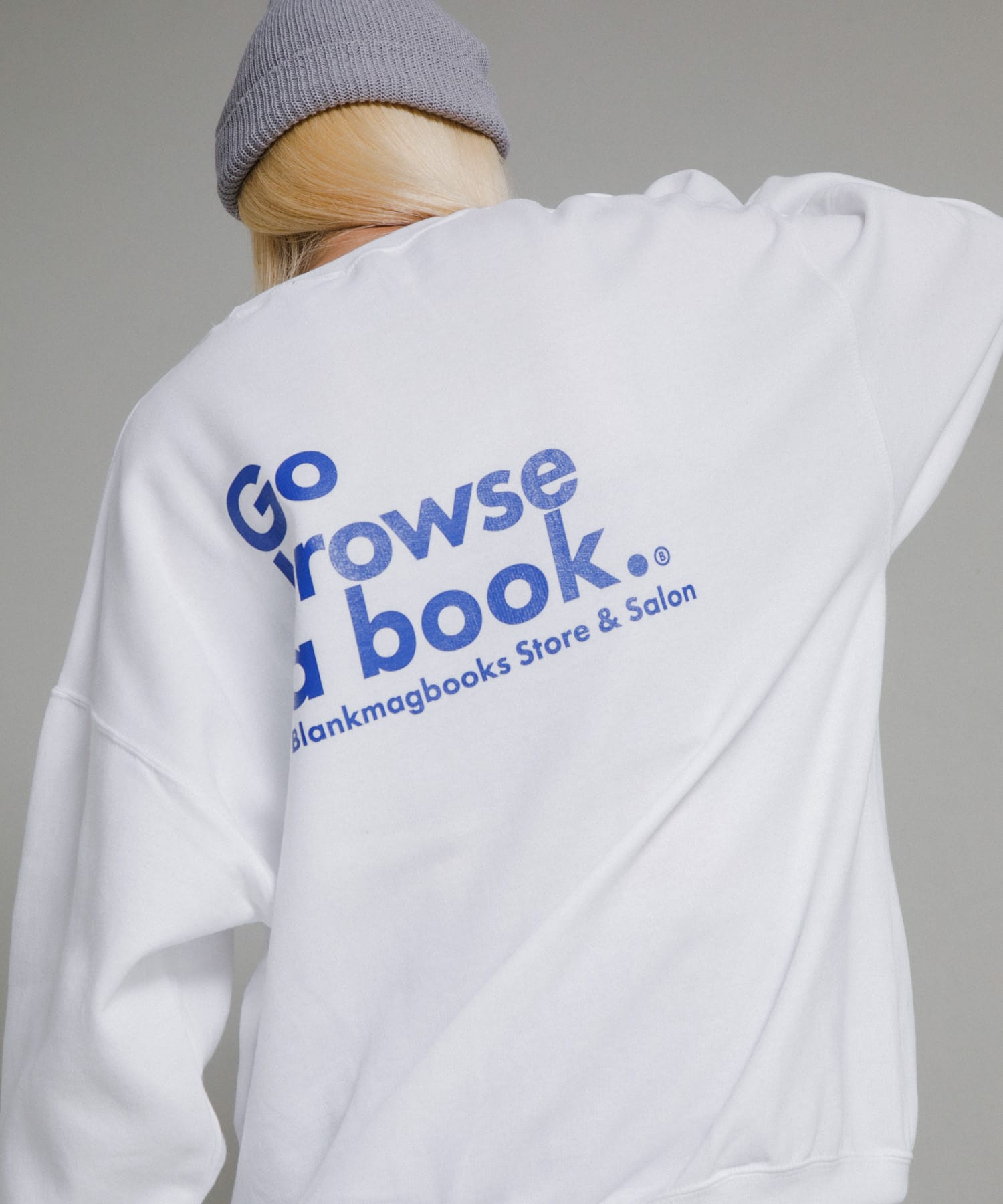 BLANKMAG　Go browse  Crew White M