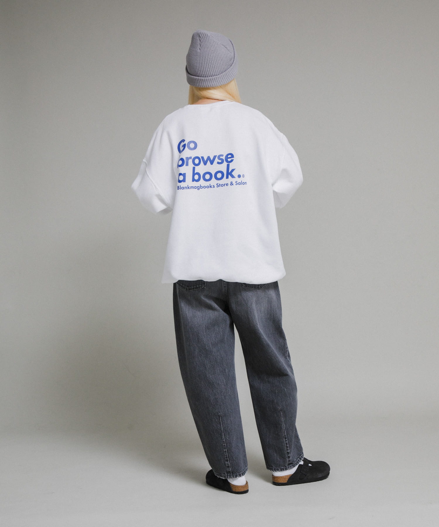 BLANKMAG　Go browse  Crew White M