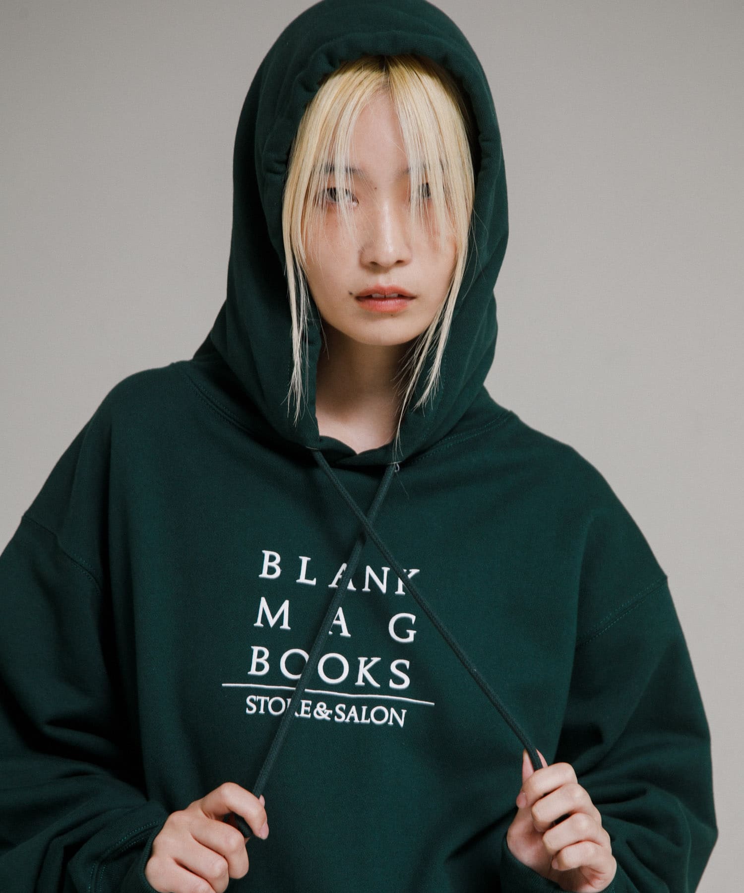 BLANKMAG　3D  BOOK SALON Hoodie Green M